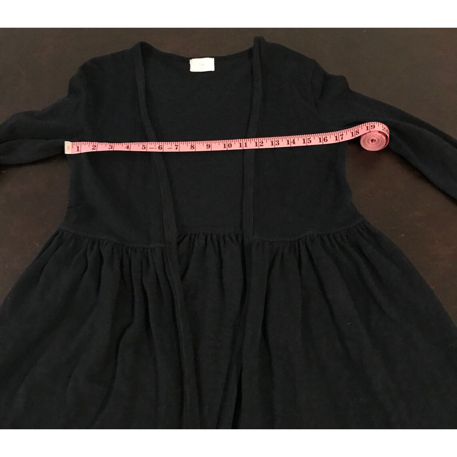Anthropologie Anthropologie t.la Beira Black Woven Peplum Cardigan Sweater Size S / US 4 / IT 40 - 5 Thumbnail
