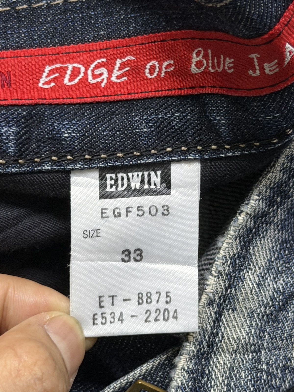 Edwin Vintage Edwin 503 Edge Of Blue Jeans Japan Denim | W35 Size US 35 - 9 Thumbnail