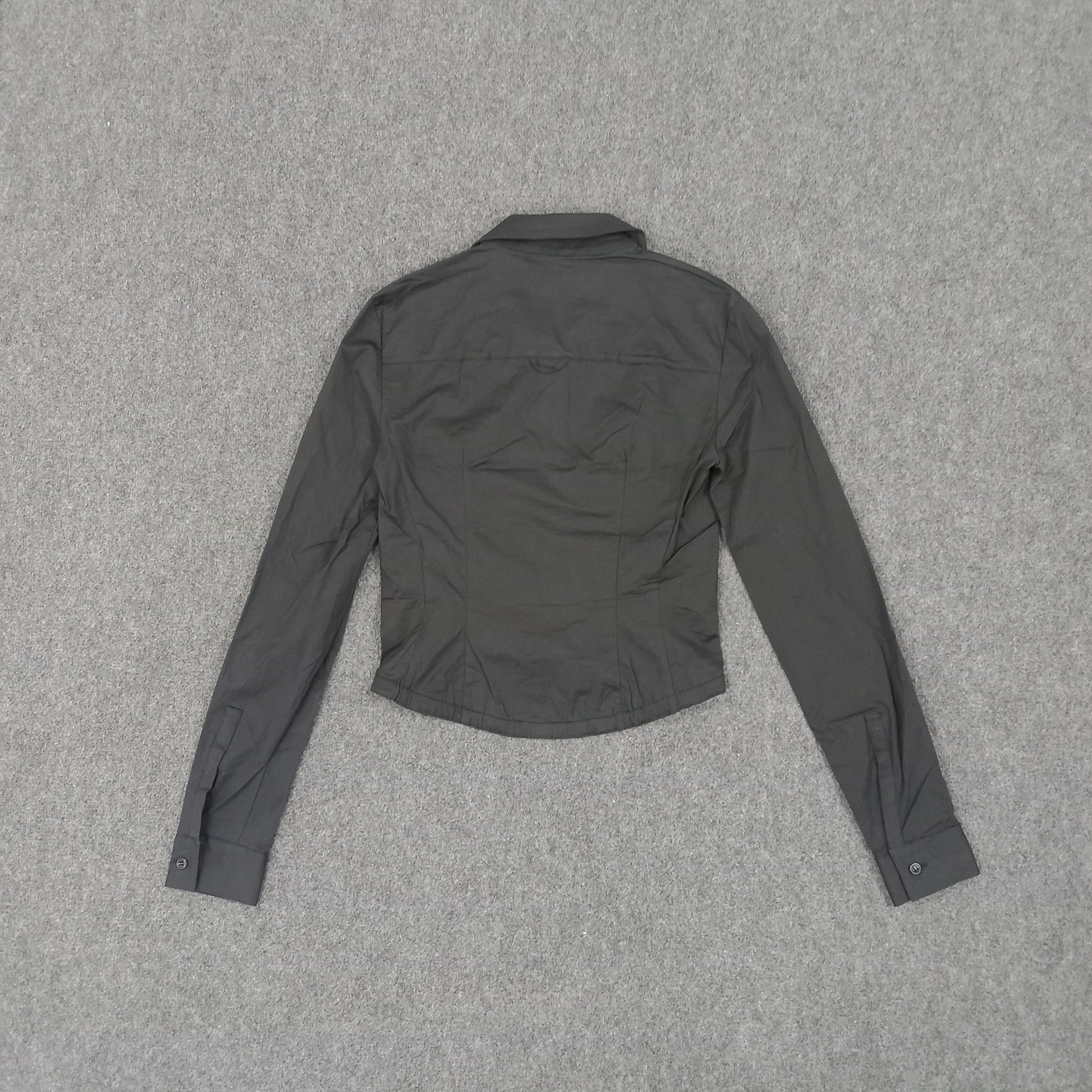 Miu Miu × Vintage Miu Miu Fashion Designer Crop Shirt Button Up Size XXS / US 00 / IT 34 - 6 Thumbnail