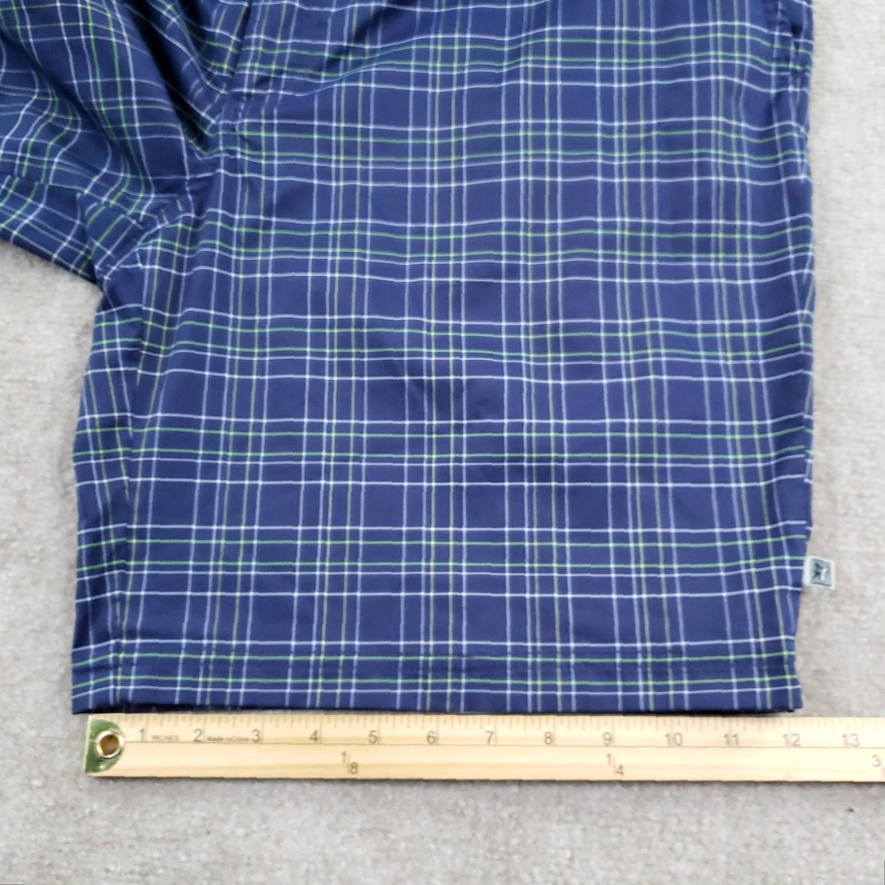 Vintage Zero Restriction Mens 40 Blue Plaid Tour Series Golf Performance Stretch Shorts Size US 40 / EU 56 - 3 Thumbnail