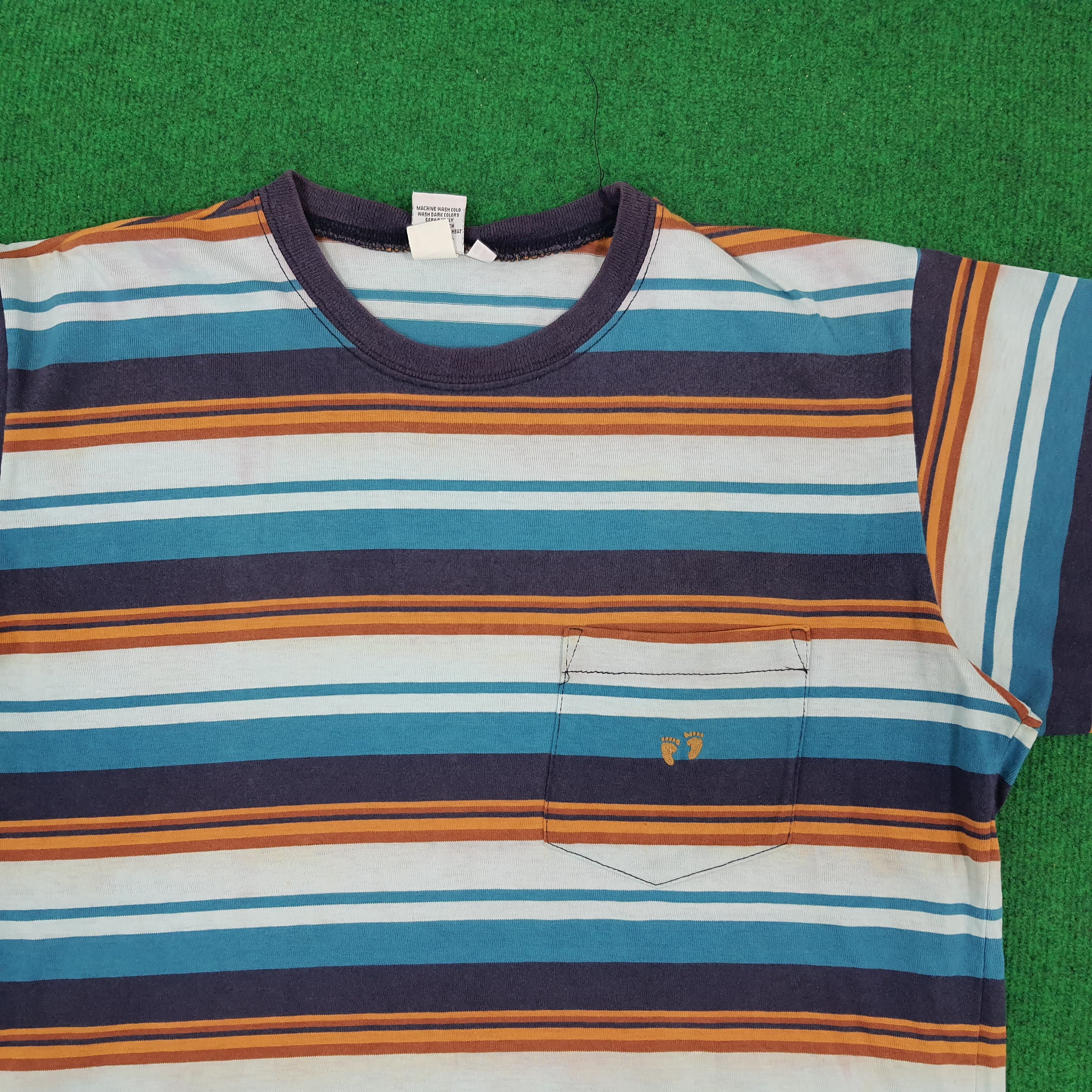 Hang Ten × Vintage Vintage Hang Ten Stripes Tshirt Size US L / EU 52-54 / 3 - 2 Thumbnail