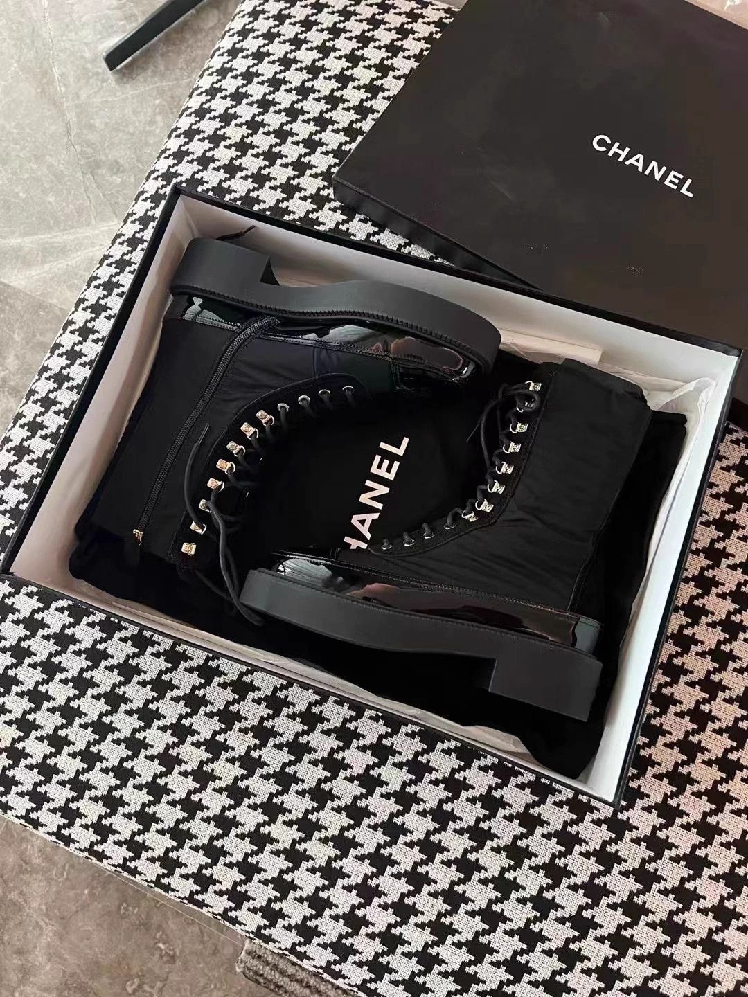 Chanel Chanel Martin Boots 39 New Yang Mi slim 1/2-1 small Size US 8 / IT 38 - 1 Thumbnail