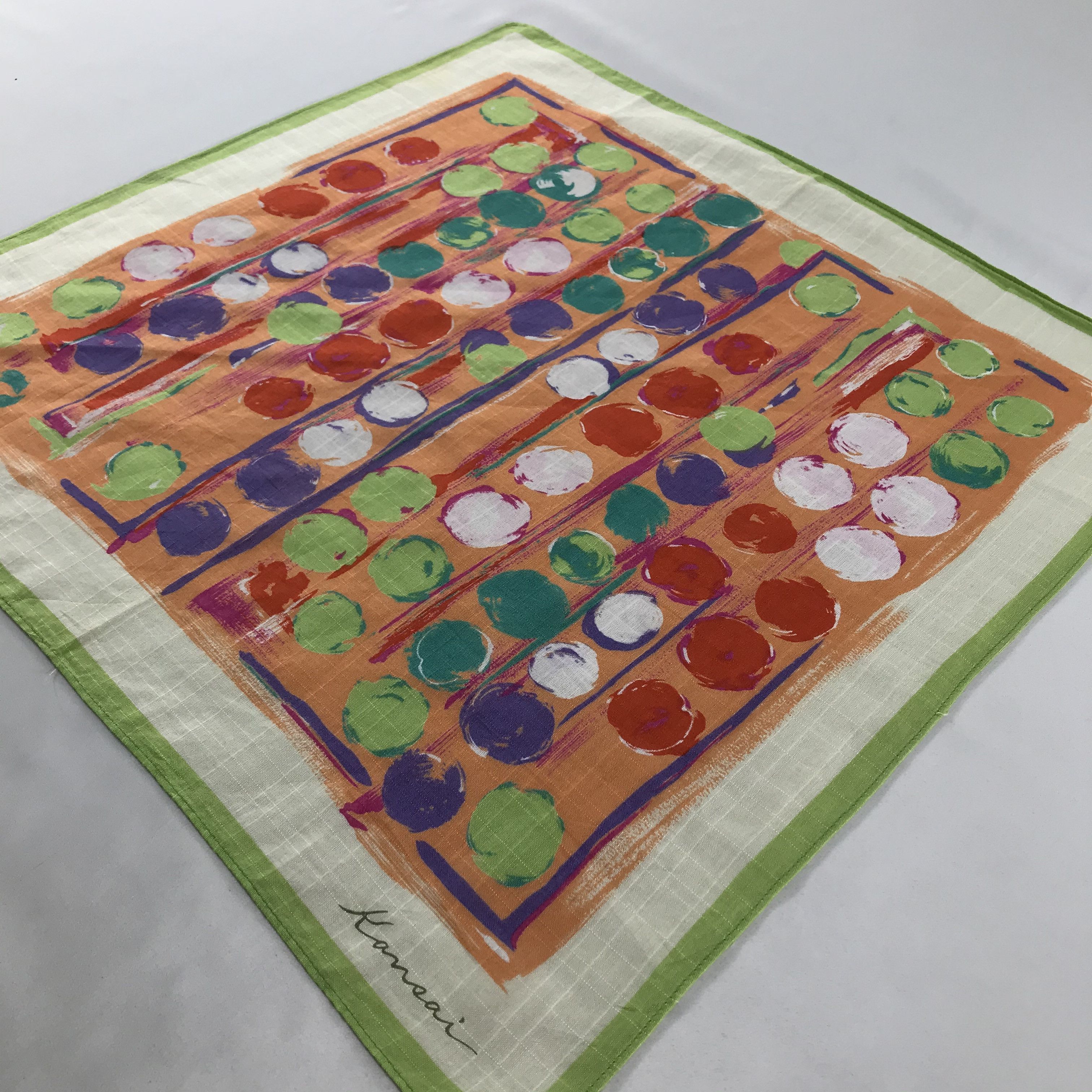 Kansai Yamamoto × Vintage Kansai Yamamoto Art Bandana/ Handkerchief / Neckerchief Size ONE SIZE - 4 Thumbnail