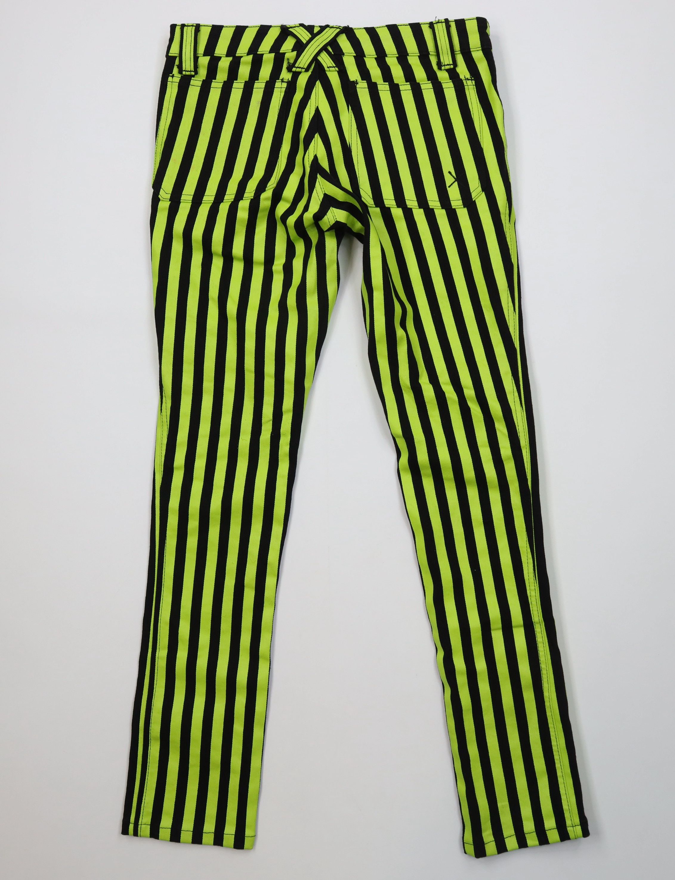 Vintage Vintage 90s Y2K Tripp NYC Striped Skinny Leg Jeans Stretch Size 28" / US 6 / IT 42 - 10 Thumbnail