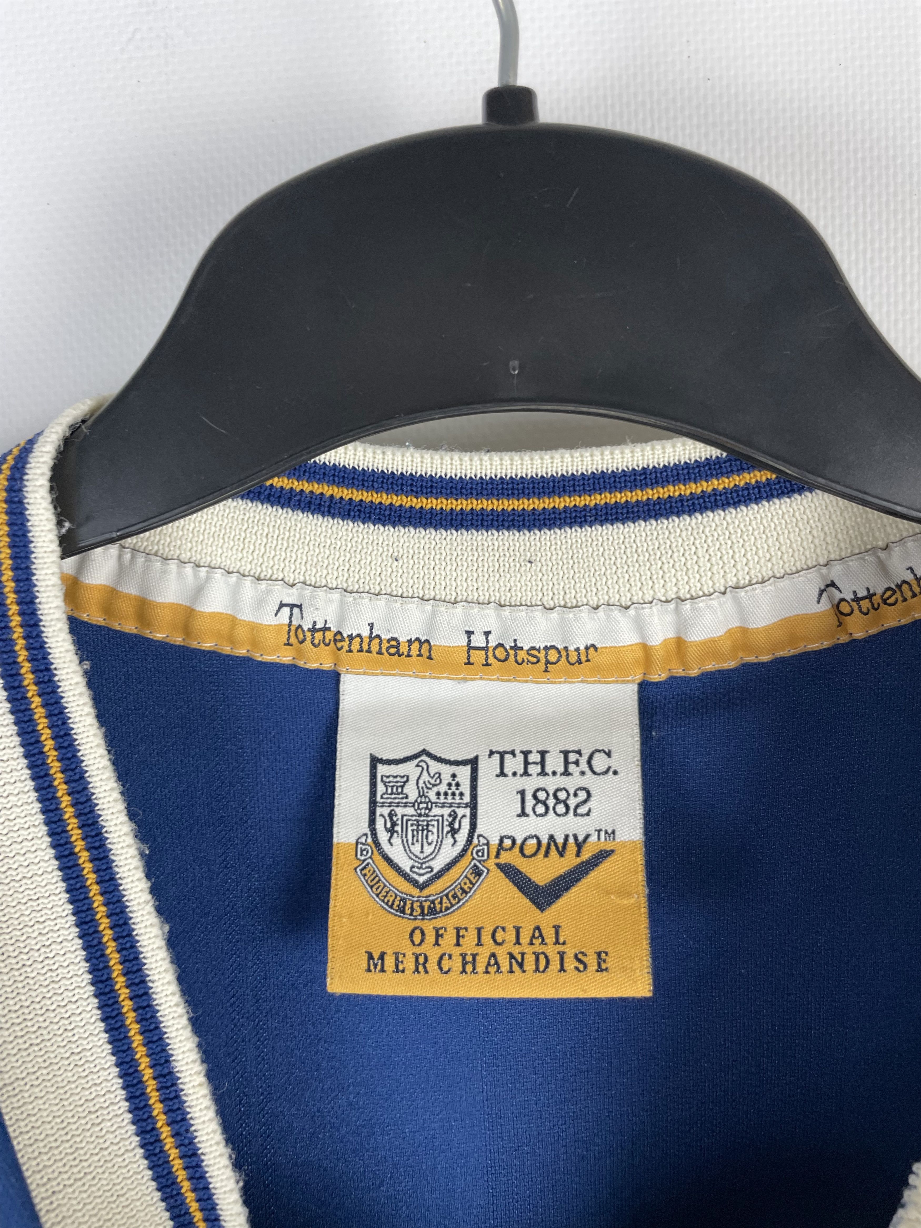 PONY Vintage Tottenham Hotspur 1997-98 Away T-shirt Jersey Size US M / EU 48-50 / 2 - 6 Thumbnail