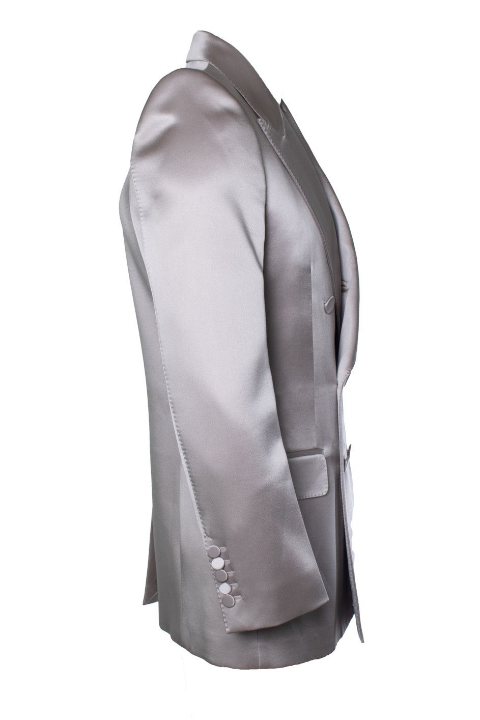 Gucci Gucci, satin double breasted blazer in light pink Size 54R - 4 Thumbnail