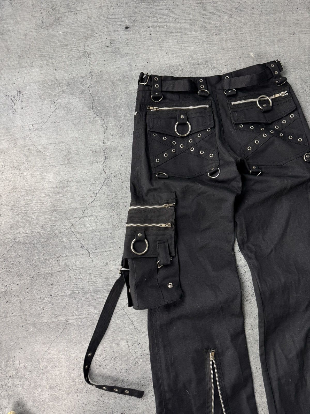 Vintage Vintage bondage pants Criminal damage Cargo Gothic Parachute Size US 30 / EU 46 - 3 Thumbnail