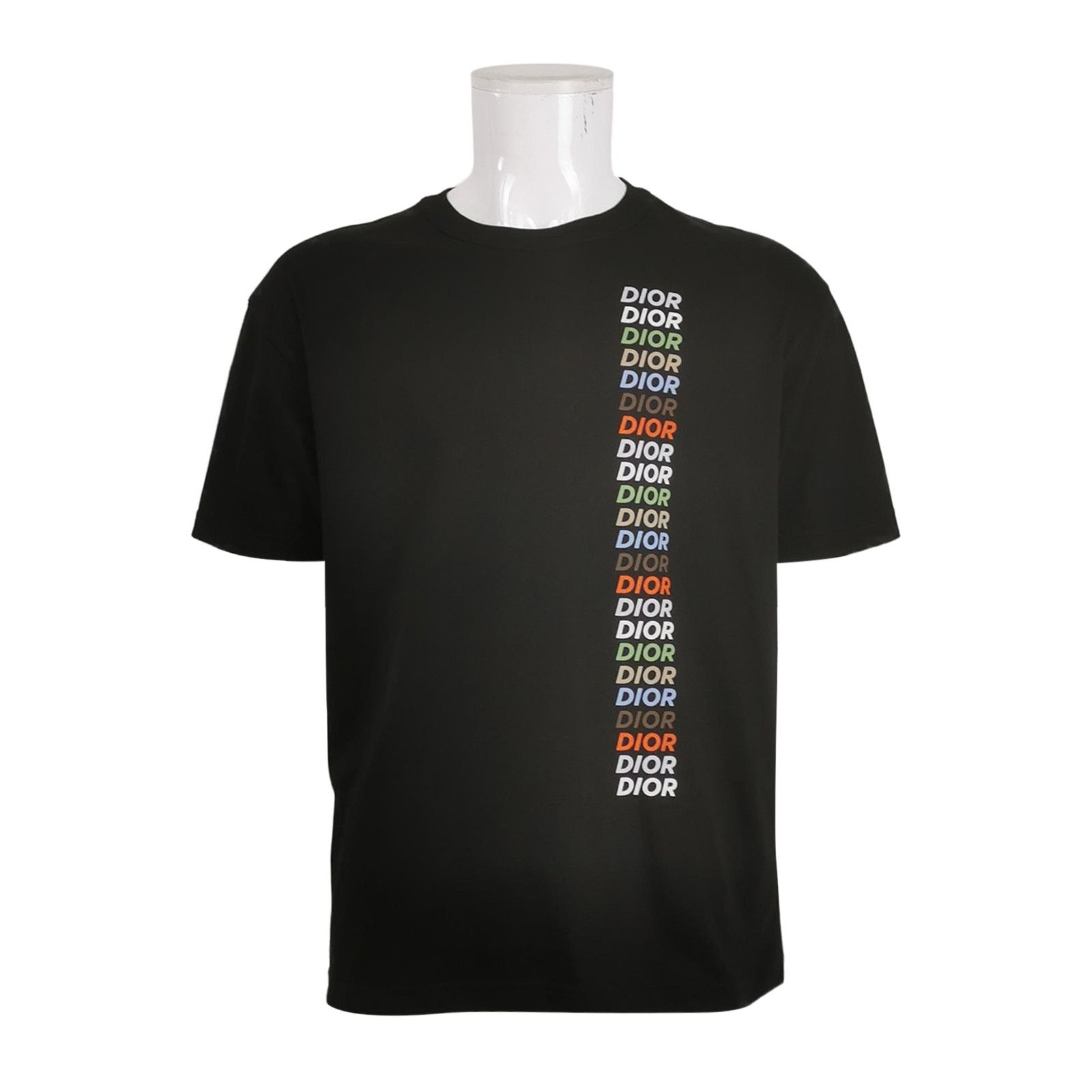 Dior Colorblock Logo Crew Neck Short Sleeve T-Shirt S