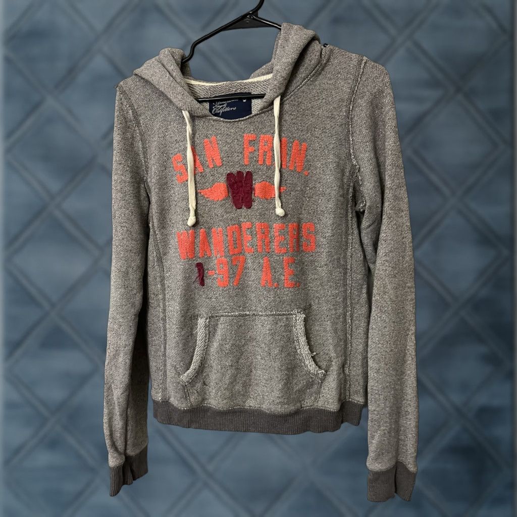 American Eagle Outfitters American Eagle Hoodie Women’s Med Grey New York AE San Fran Wonders Size M / US 6-8 / IT 42-44 - 1 Thumbnail