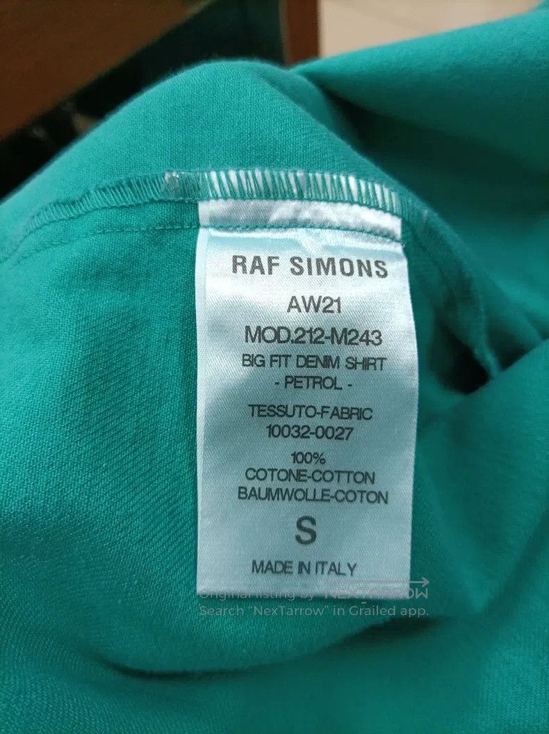 Raf Simons Raf Simons Loose-fitting denim shirt Size US S / EU 44-46 / 1 - 6 Thumbnail