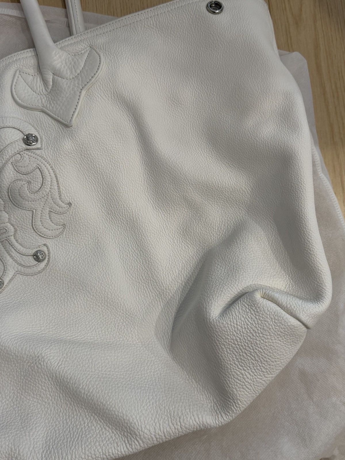 Chrome Hearts Chrome Hearts White Fleur Patch Tote Bag Size ONE SIZE - 9 Thumbnail