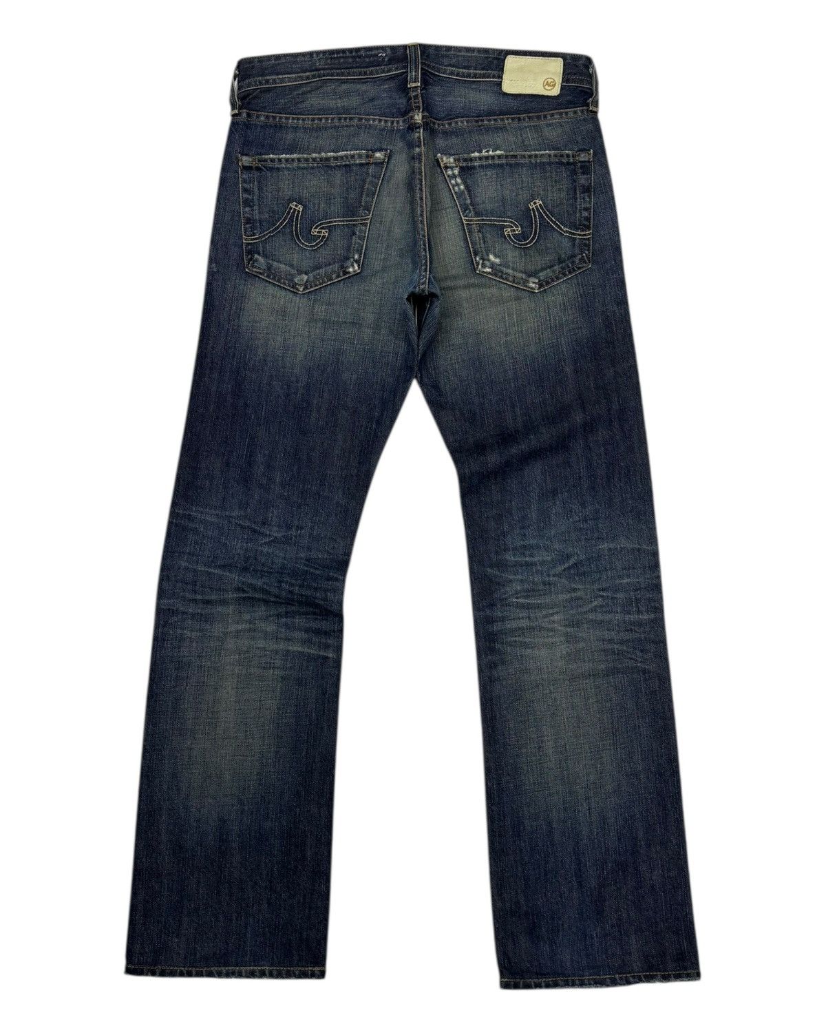 If Six Was Nine × Isamu Katayama Backlash OG🔥ADRIANO GOLDSCHMIED STRAIGHT LEG DISTRESSED DENIM JEANS Size US 32 / EU 48 - 8 Thumbnail