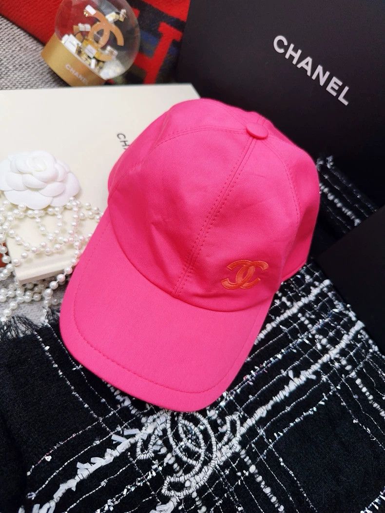 Chanel Chanel 21p rose double C embroidery logo baseball cap Size ONE SIZE - 7 Thumbnail