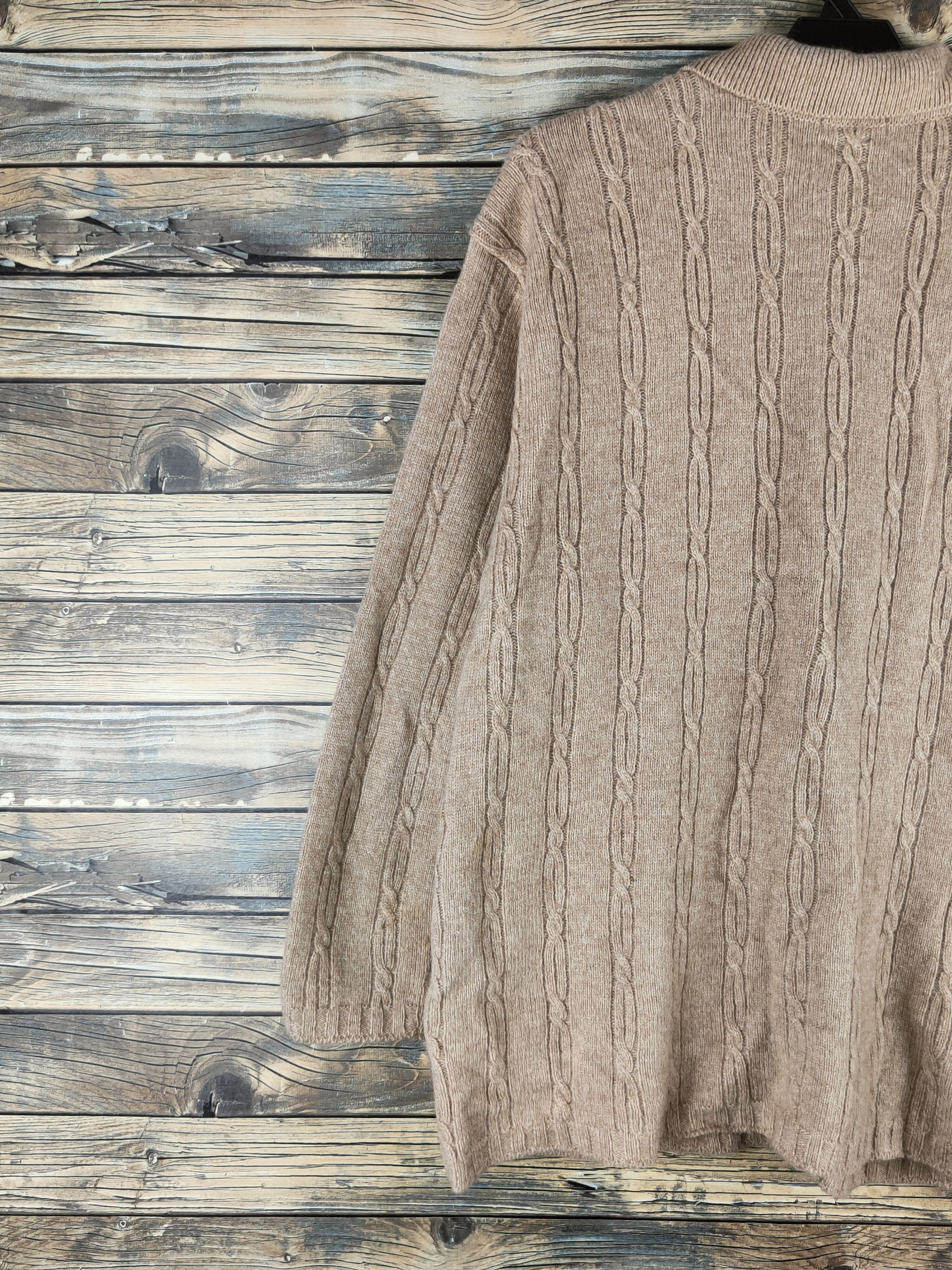 Japanese Brand DL Zazie Beige Knitwear Sweaters #46-529 Size US L / EU 52-54 / 3 - 10 Thumbnail