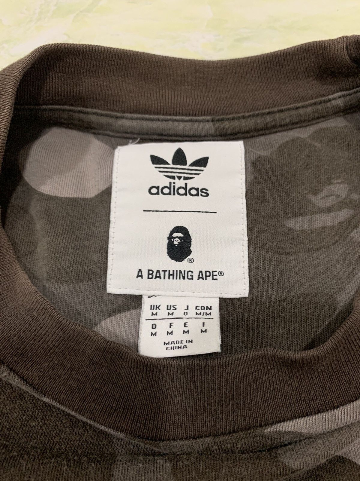 Adidas × Bape Bape x Adidas Adicolor Tee Size US M / EU 48-50 / 2 - 10 Thumbnail