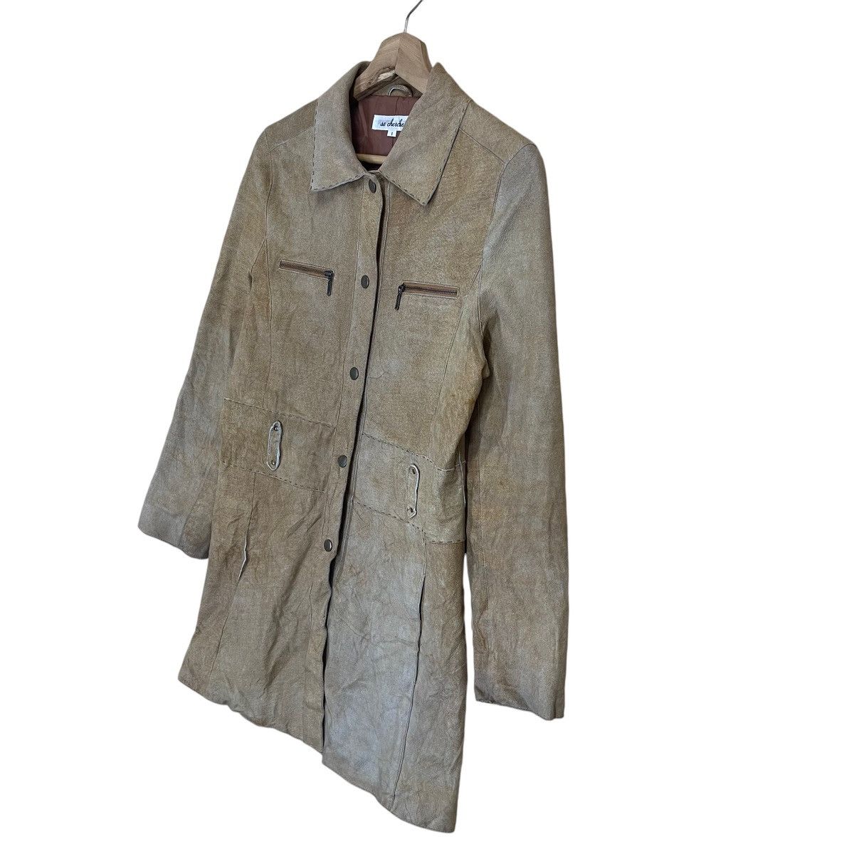 Genuine Leather Vintage 90s Se Chercher Sheepskin Leather Jacket Size XS Size US XS / EU 42 / 0 - 3 Thumbnail