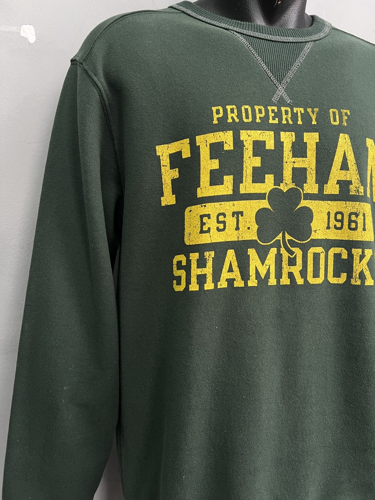 Champion Champion Green Sweatshirt Shamrocks Streetwear Style 90s Size US M / EU 48-50 / 2 - 5 Thumbnail