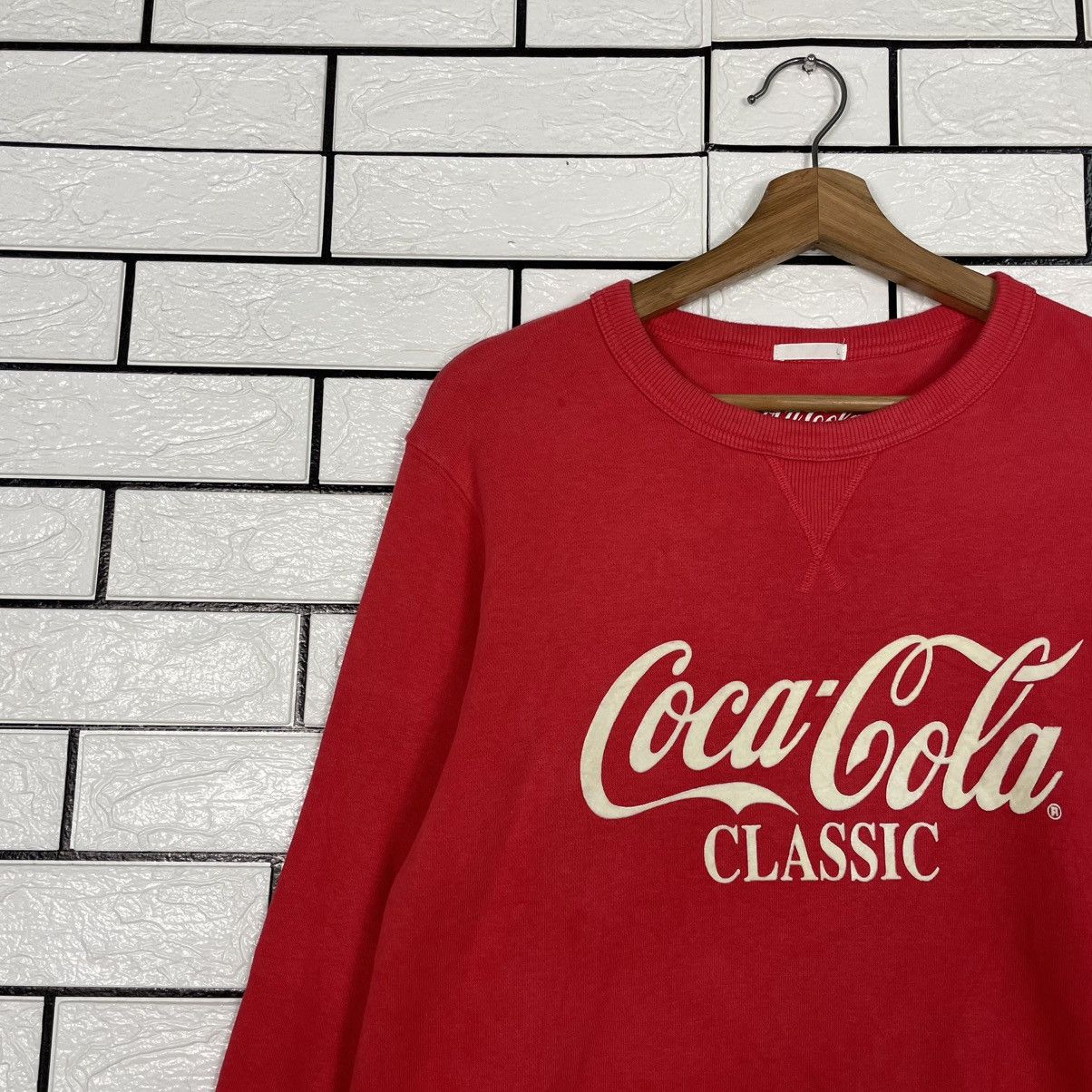 Japanese Brand Coca Cola Big Logo Red Sweatshirt Size US M / EU 48-50 / 2 - 6 Thumbnail