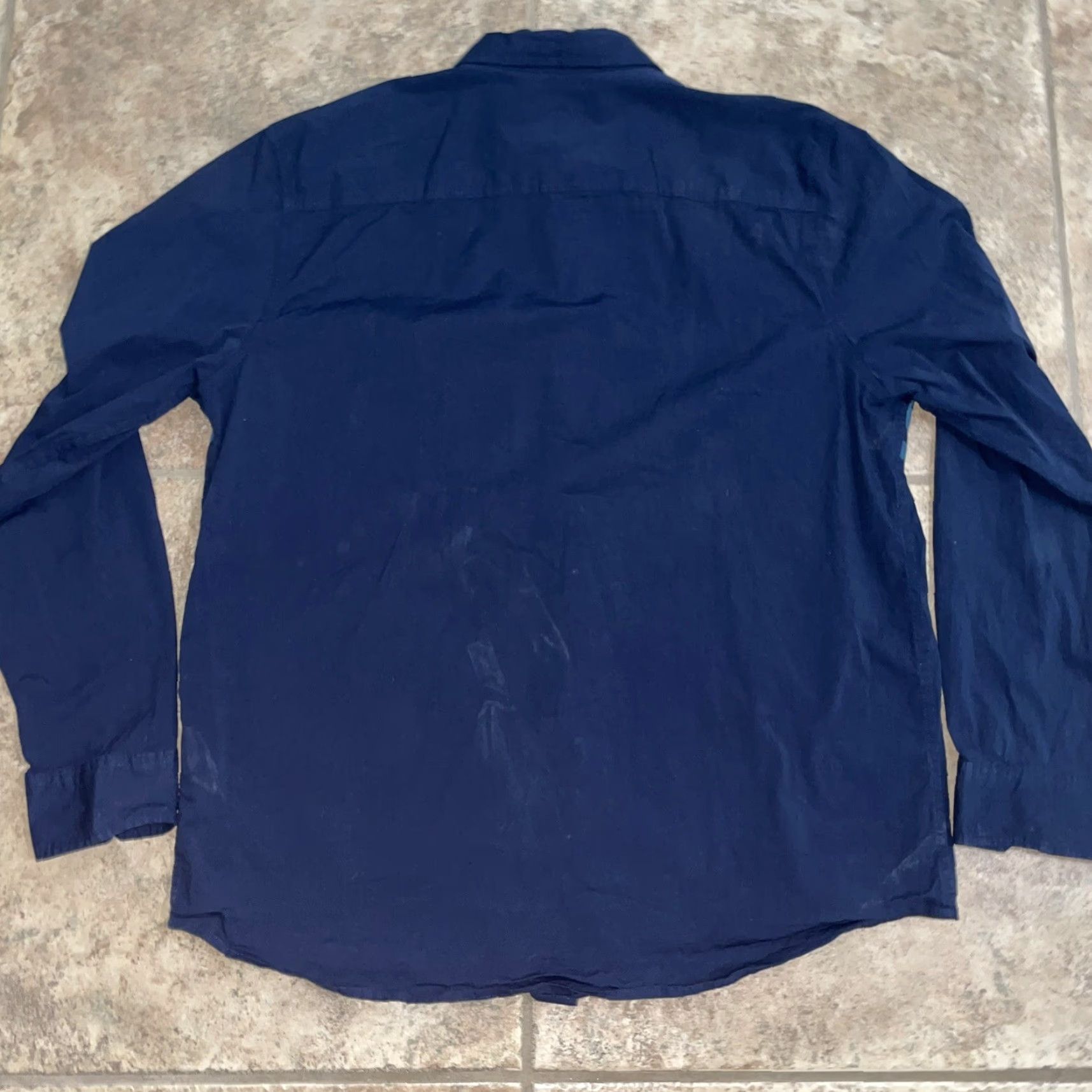 Oakley Oakley Button-Up Shirt Navy Blue XL Regular Fit Mens Long Sleeve Size US XL / EU 56 / 4 - 4 Thumbnail