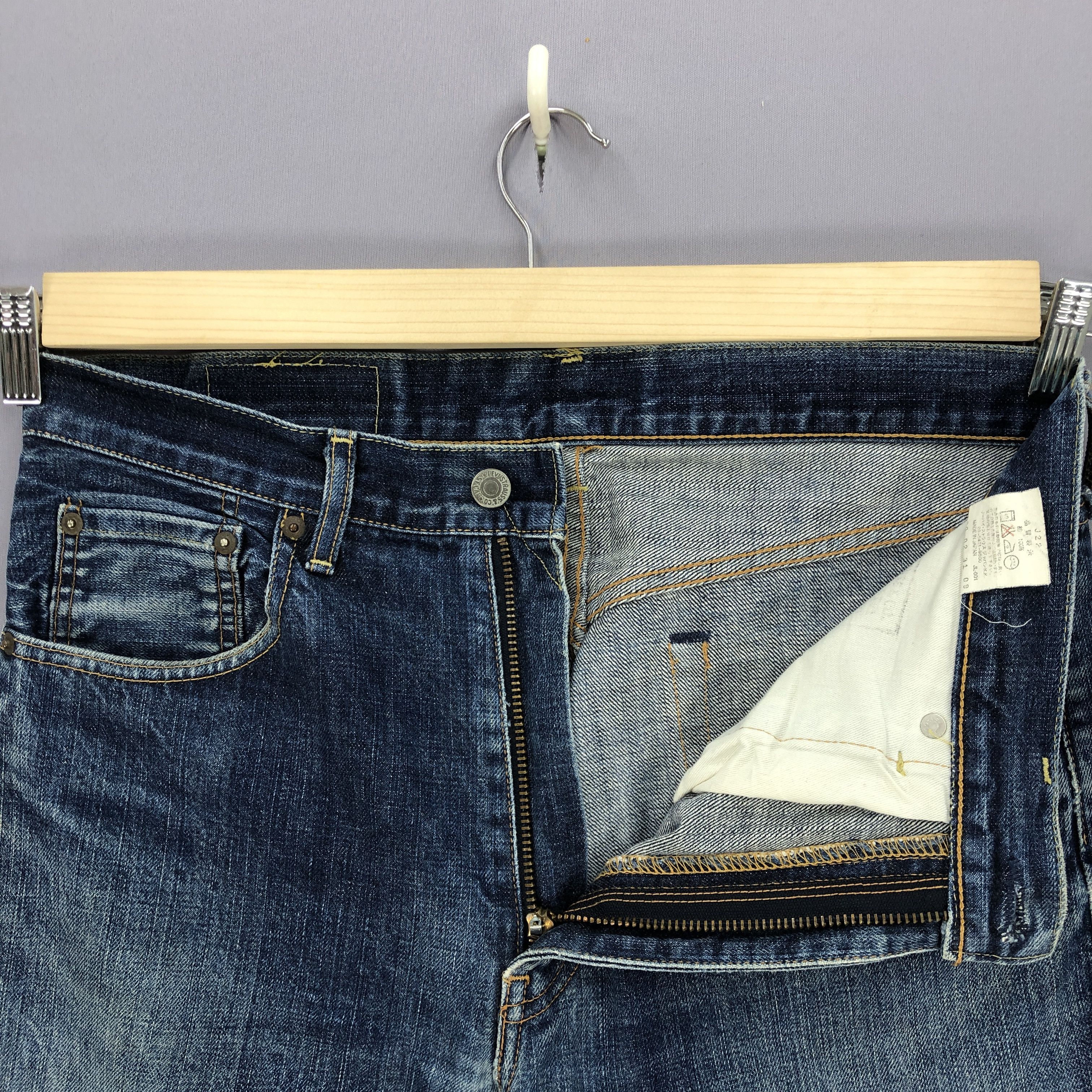 Levi's Vintage Levis Selvedge Jeans Levi's 502 Distressed Denim Size US 34 / EU 50 - 8 Thumbnail