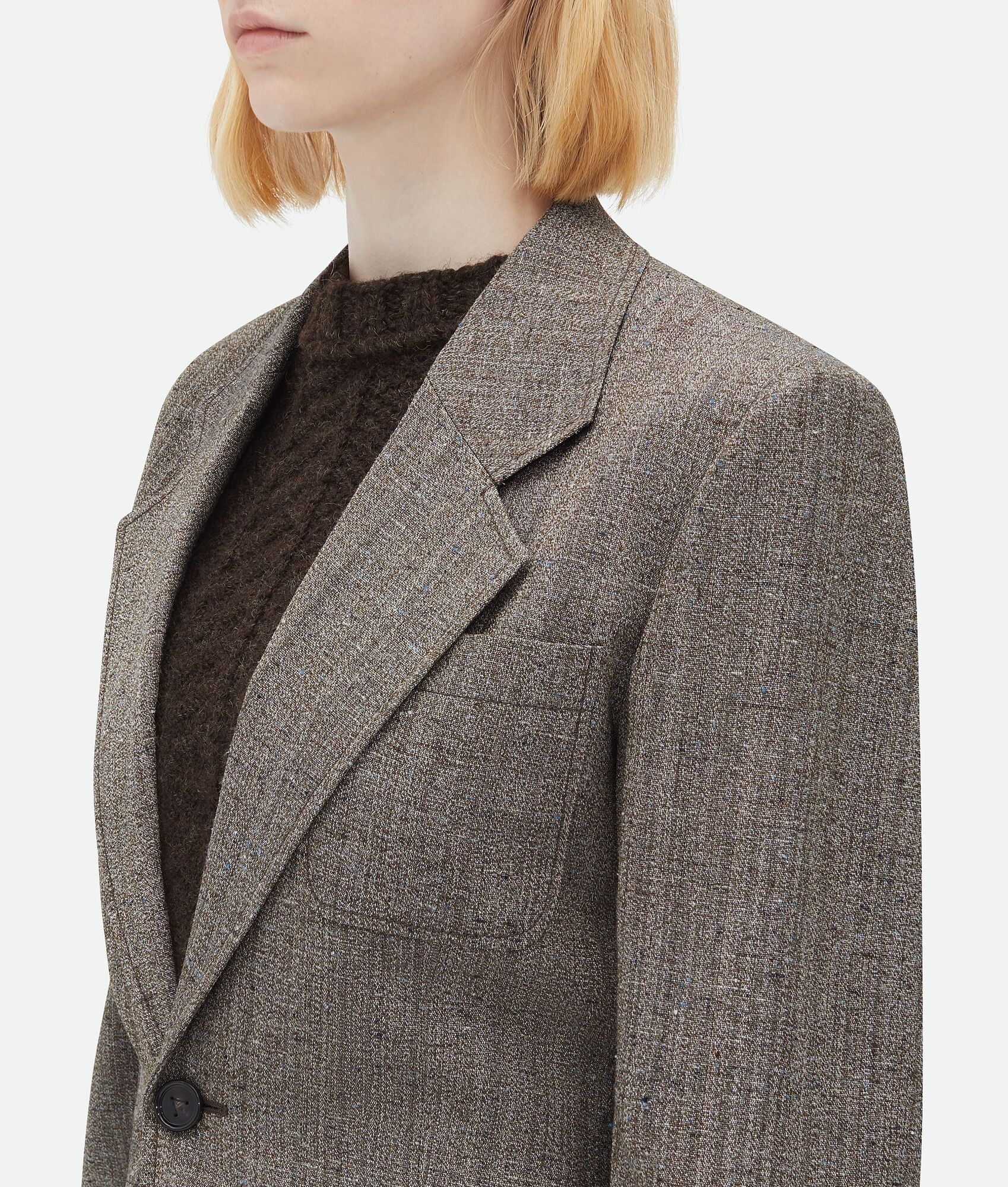Bottega Veneta o1bcso1str0225 Viscose And Silk Jacket in Brown Size XS / US 0-2 / IT 36-38 - 4 Thumbnail