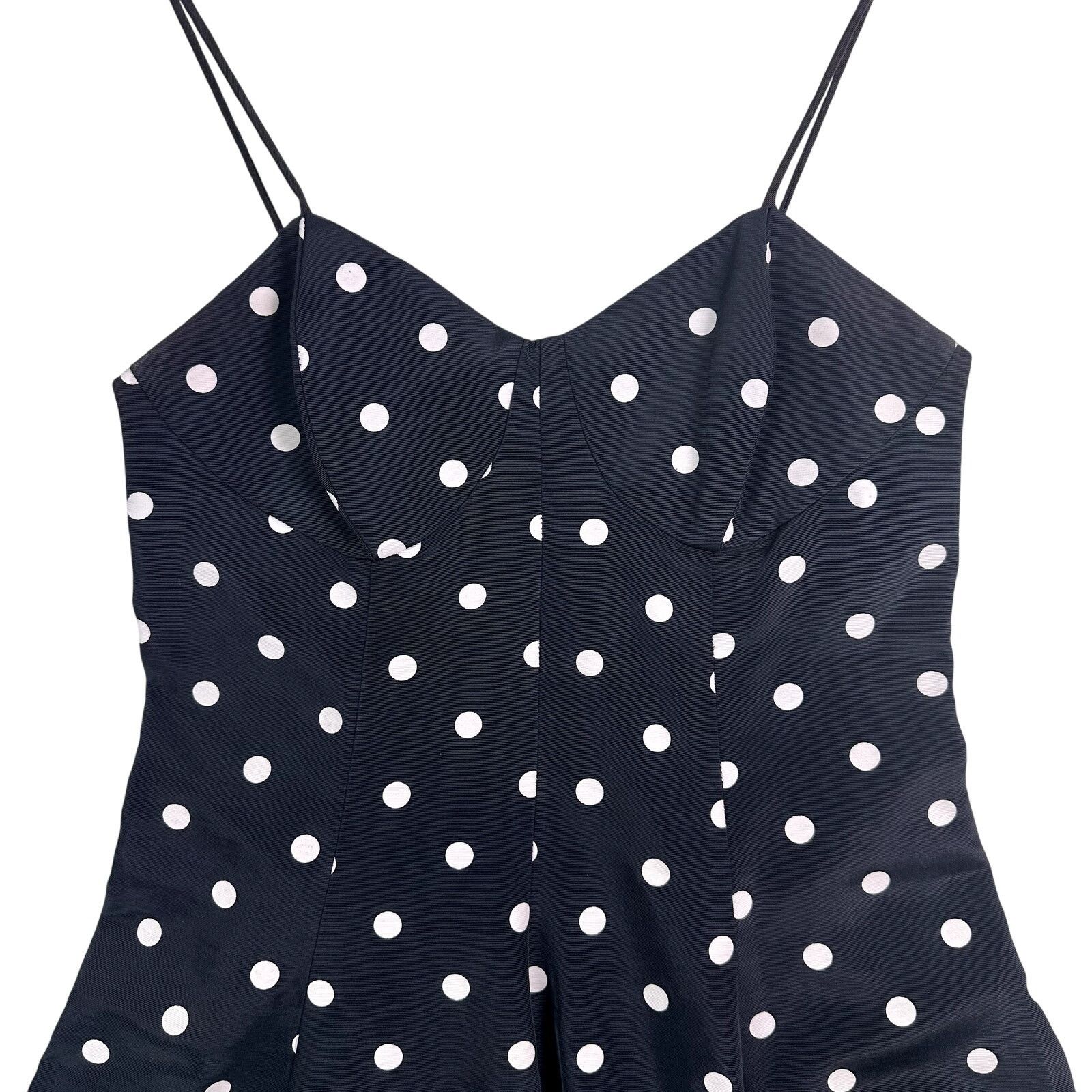 Other VINTAGE 70s ILGWU Union Made Acetate Polka Dot Party Dress Size L / US 10 / IT 46 - 7 Thumbnail