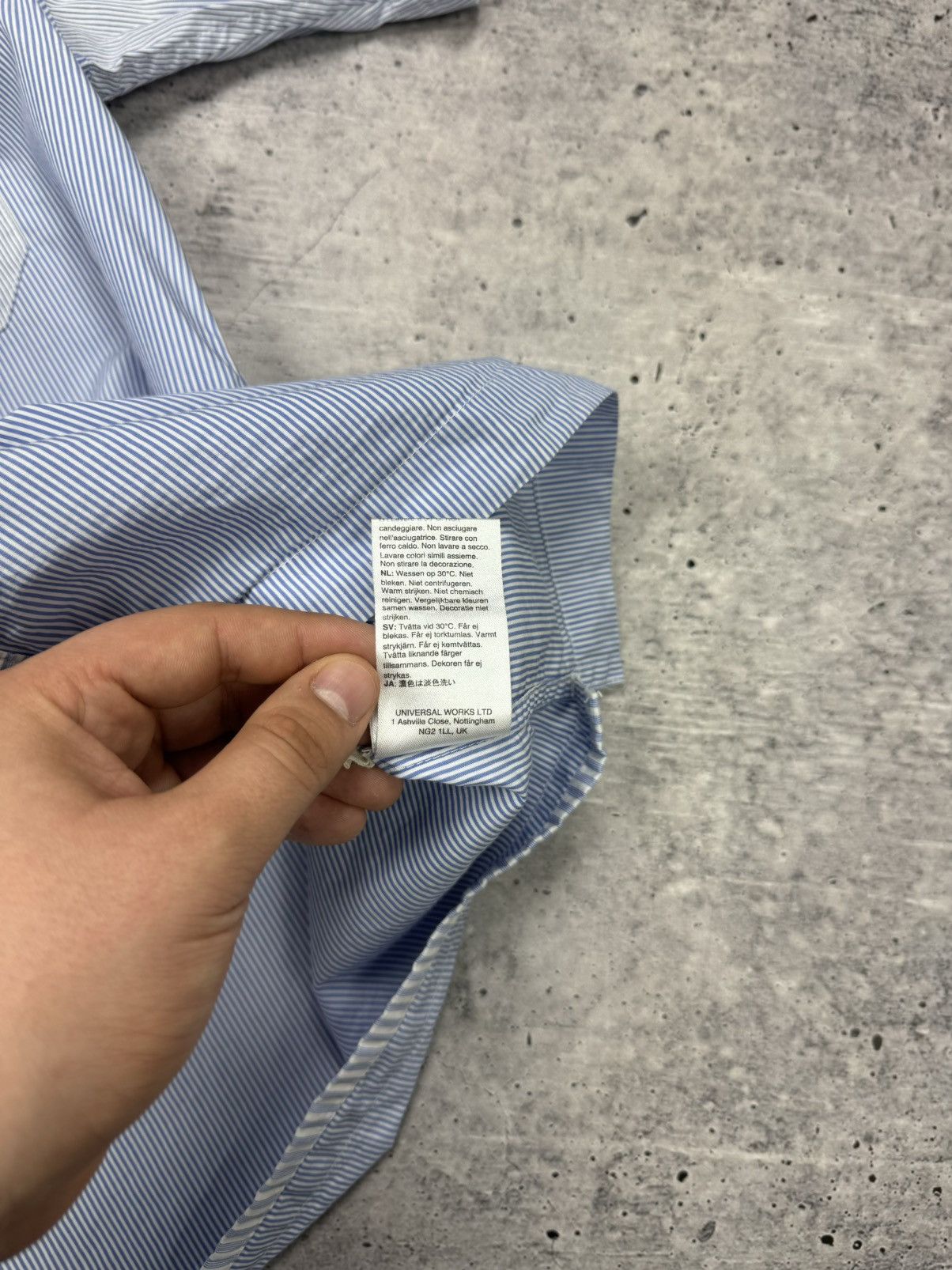 Universal Works Vintage Universal Works Big Logo Patchwork Button Shirt Y2K Size US S / EU 44-46 / 1 - 14 Thumbnail