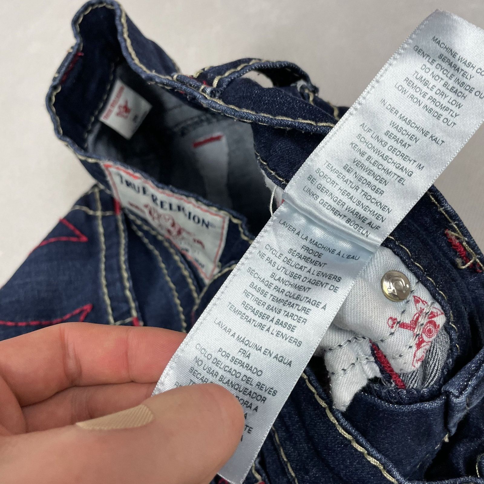 True Religion × Vintage True Religion Halle Womens Blue Cotton Super Skinny Jeans 26 Size 26" / US 2 / IT 38 - 11 Thumbnail