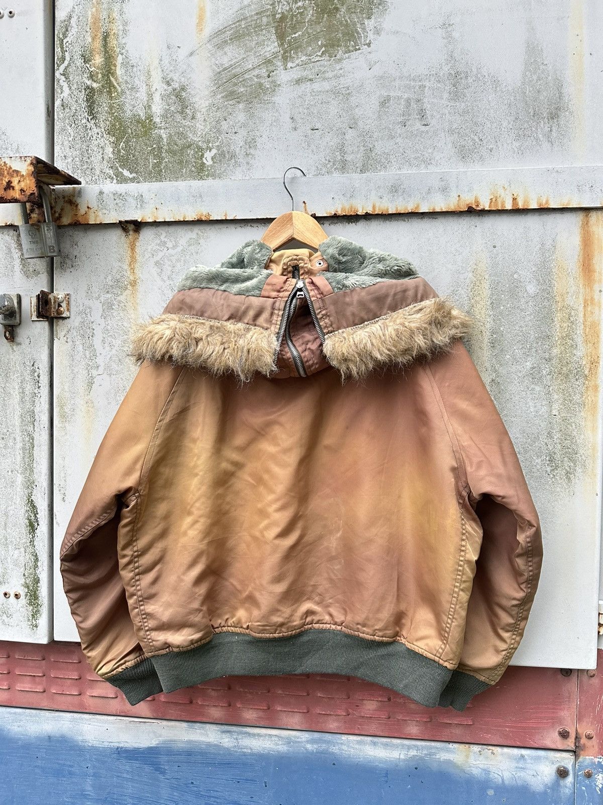 Vintage 👹Vintage THRASHED Faded N-2B Bomber Jacket Size US L / EU 52-54 / 3 - 7 Thumbnail