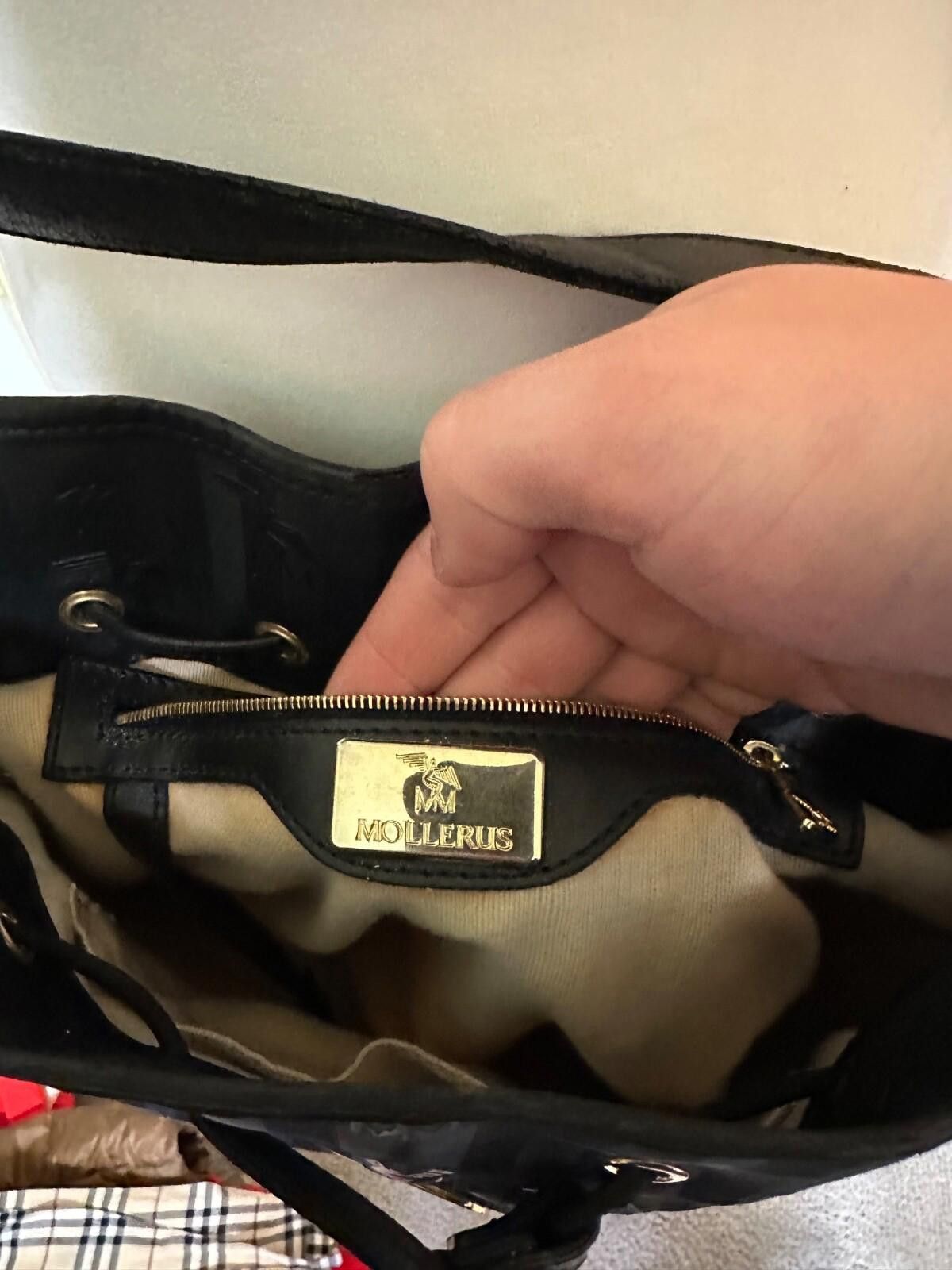 Maison Mollerus Maison Mollerus DURBAN Monogram Black Shoulder Bag Size ONE SIZE - 9 Thumbnail