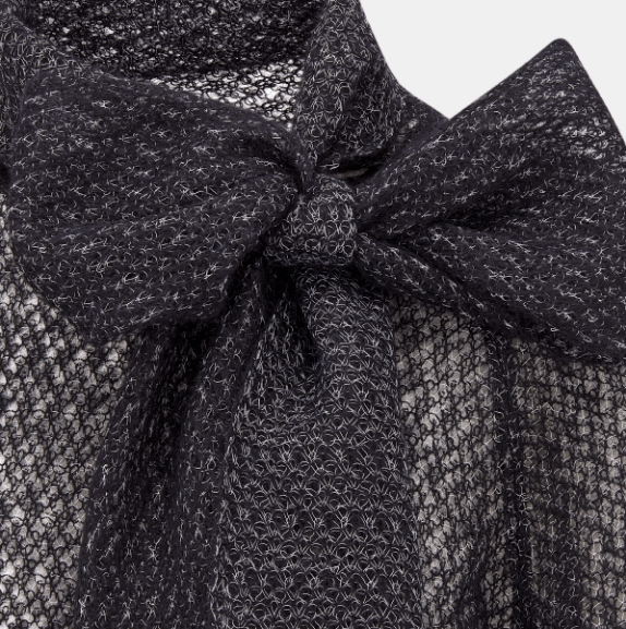 Dior o1w1db10925 444S38 Ascot Sweater in Black Size S / US 4 / IT 40 - 3 Thumbnail