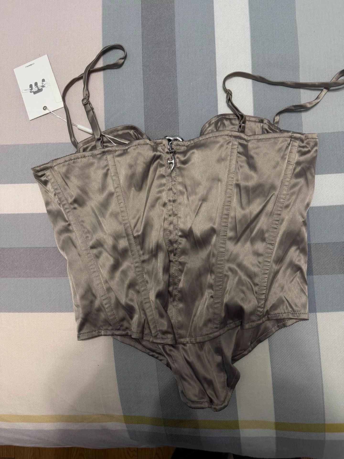 Other Miaou Deia Halter Boned Satin Corset Size XS / US 0-2 / IT 36-38 - 4 Thumbnail