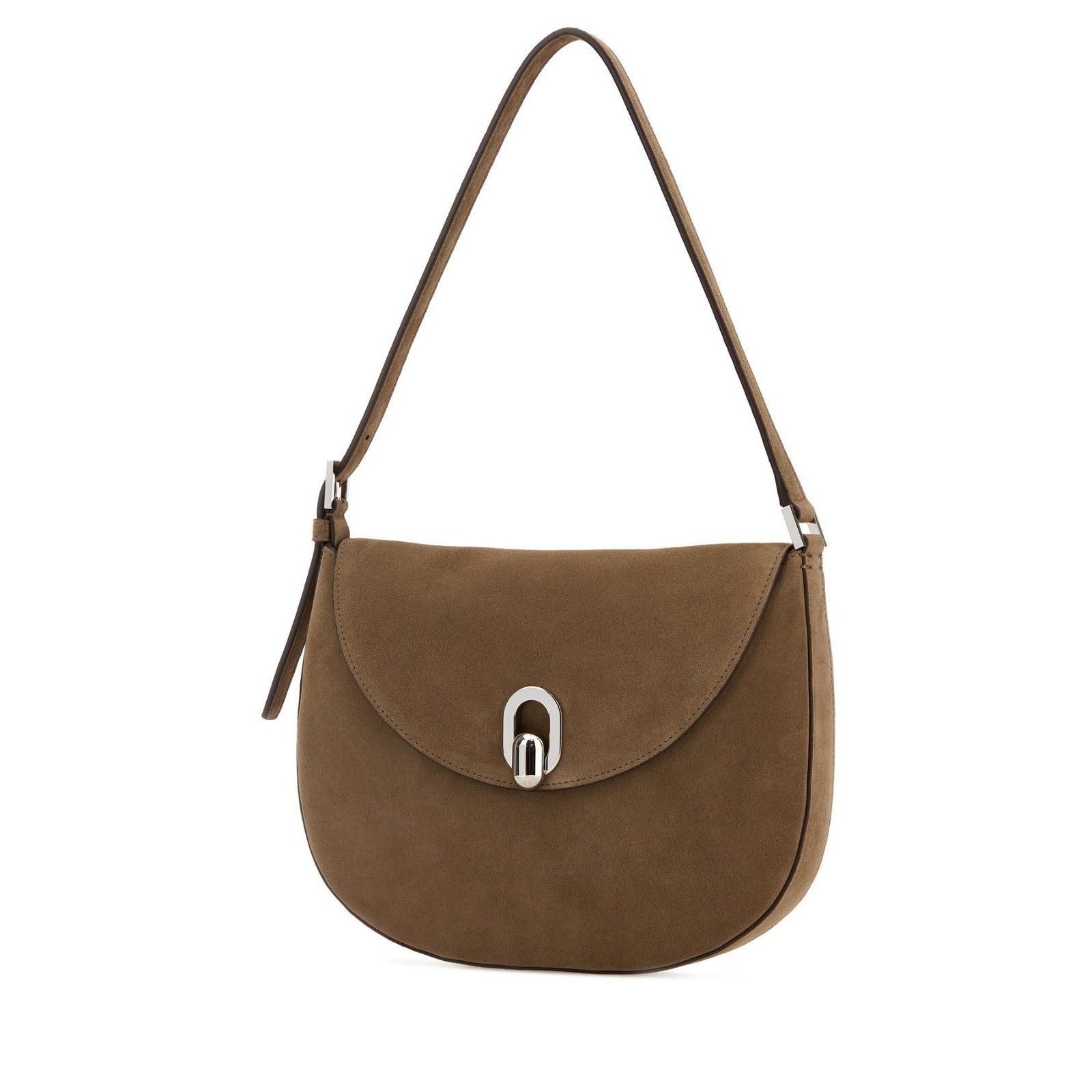 Savette SAVETTE Tondo Small Beige Suede Crossbody Bag New And Authen Size ONE SIZE - 2 Thumbnail