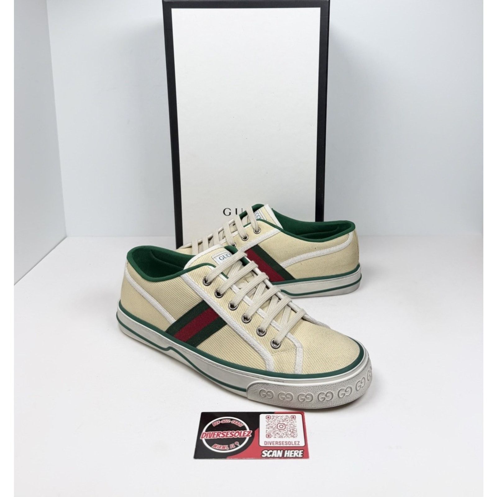 Gucci Size 8G/8.5US - Gucci Tennis 1977 Distressed NEW Size US 8.5 / EU 41-42 - 1 Thumbnail