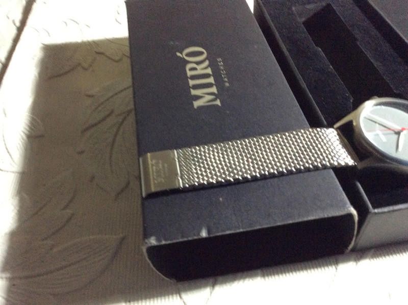 Designer Miro men's grey dial mesh stainless steel bracelet watch Size ONE SIZE - 3 Thumbnail