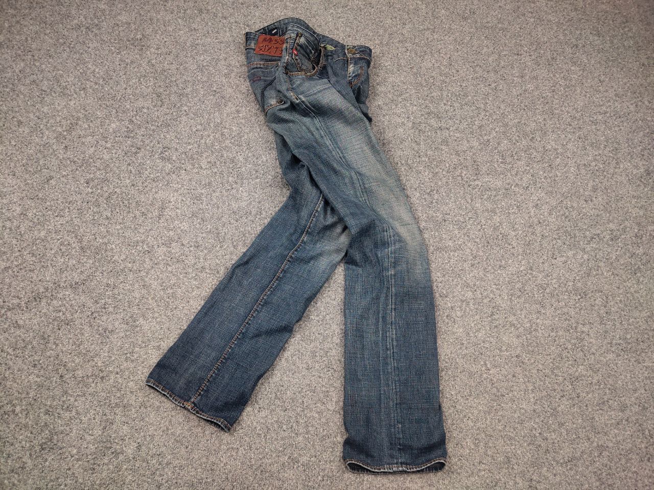 Miss Sixty Vintage Miss Sixty Y2K Style Eden Faded Denim Straight Jeans Size 31" - 2 Thumbnail