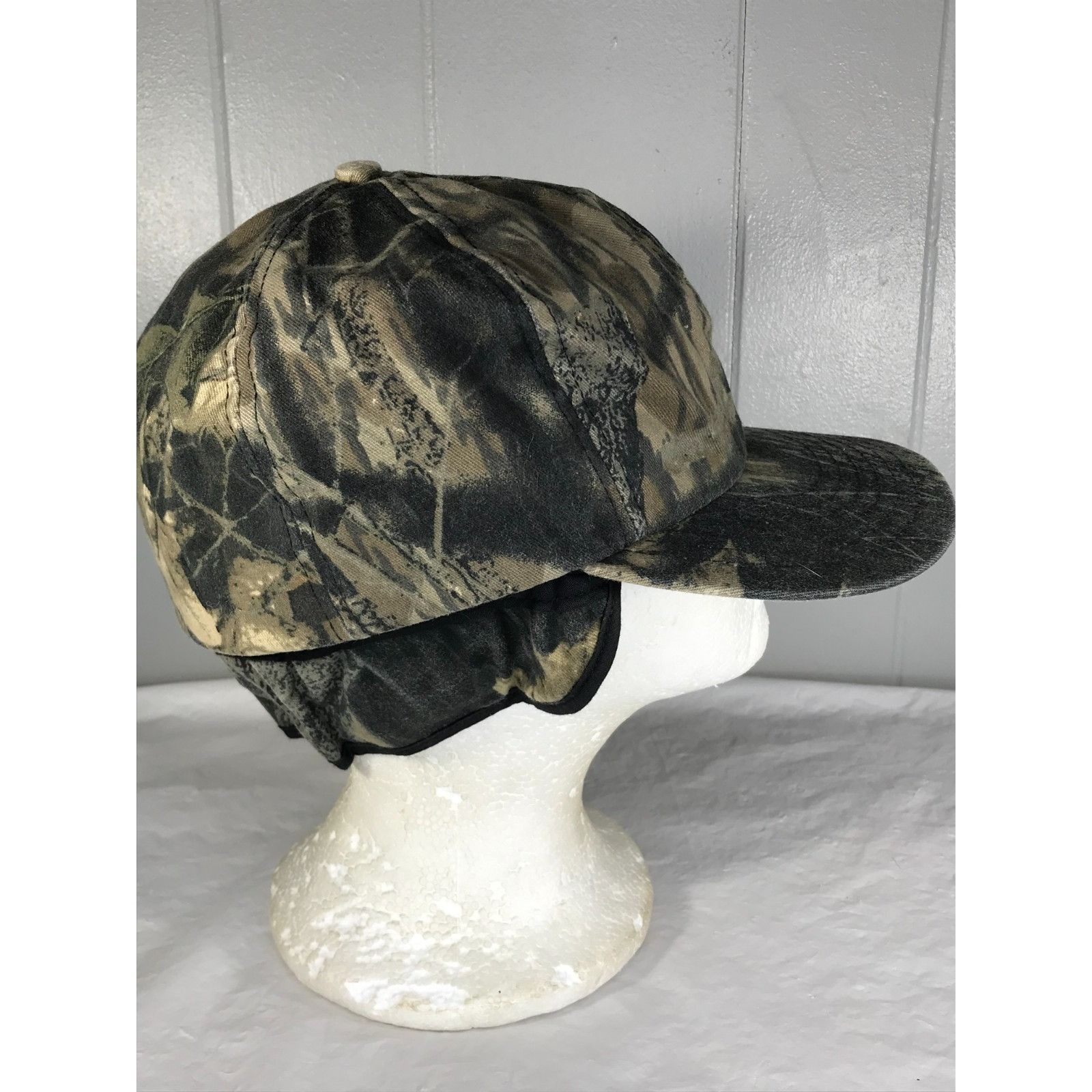 Other Vintage Mossy Oak Treestand Insulated Medium Hat Camo Ear fl Size ONE SIZE - 3 Thumbnail