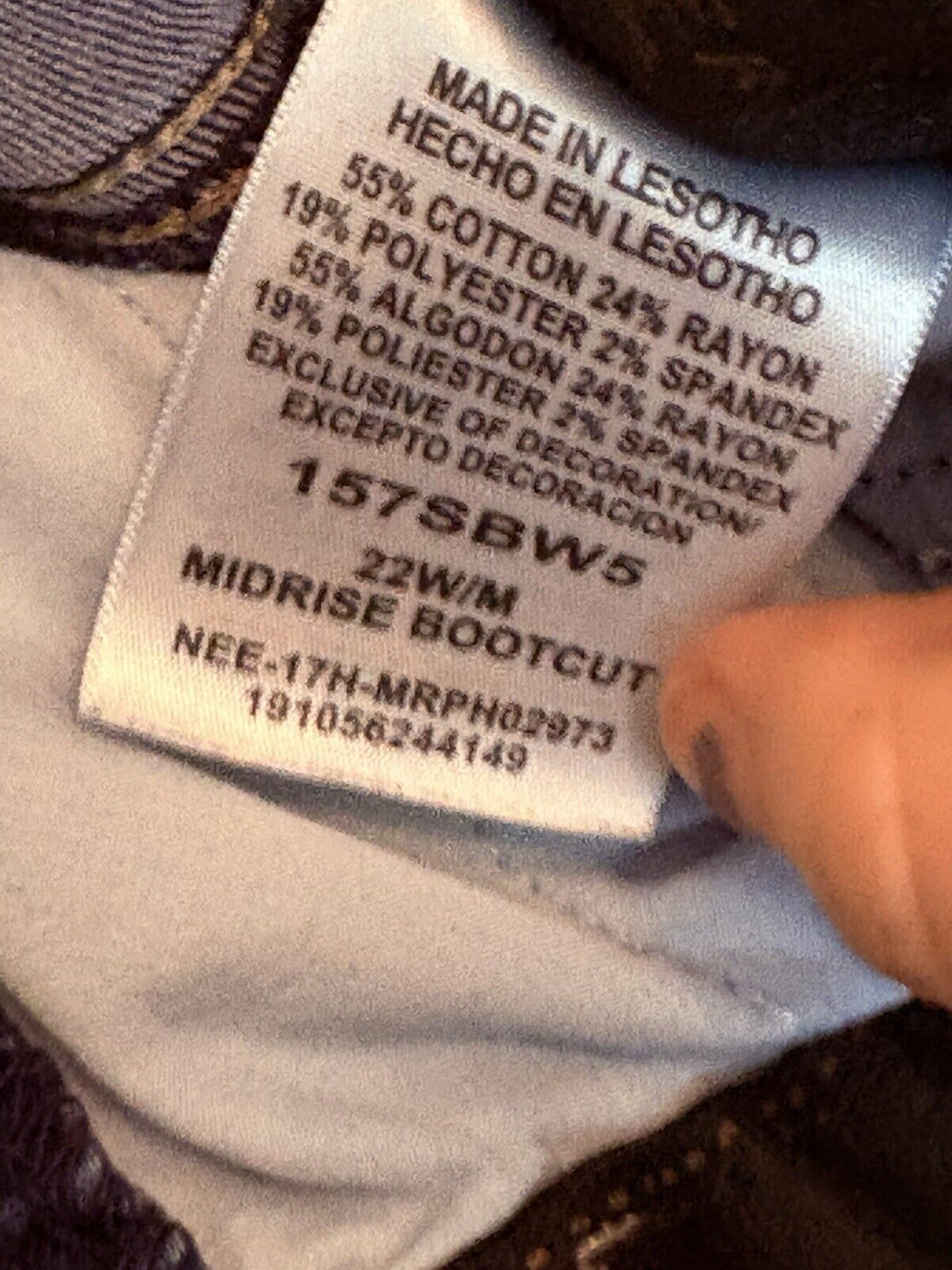 Lee Riders by Lee Midrise Bootcute 22W Size 40" / US 18 - 4 Thumbnail