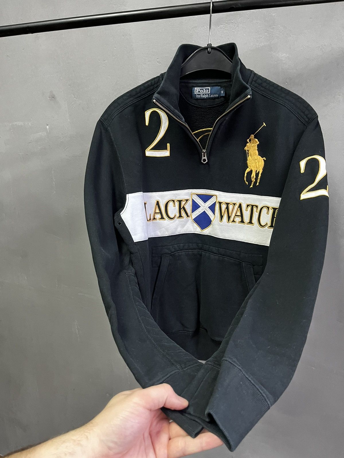 Ralph Lauren × Vintage Polo Ralph Lauren Black Watch designer 1/3 zip sweatshirt Size US S / EU 44-46 / 1 - 7 Thumbnail