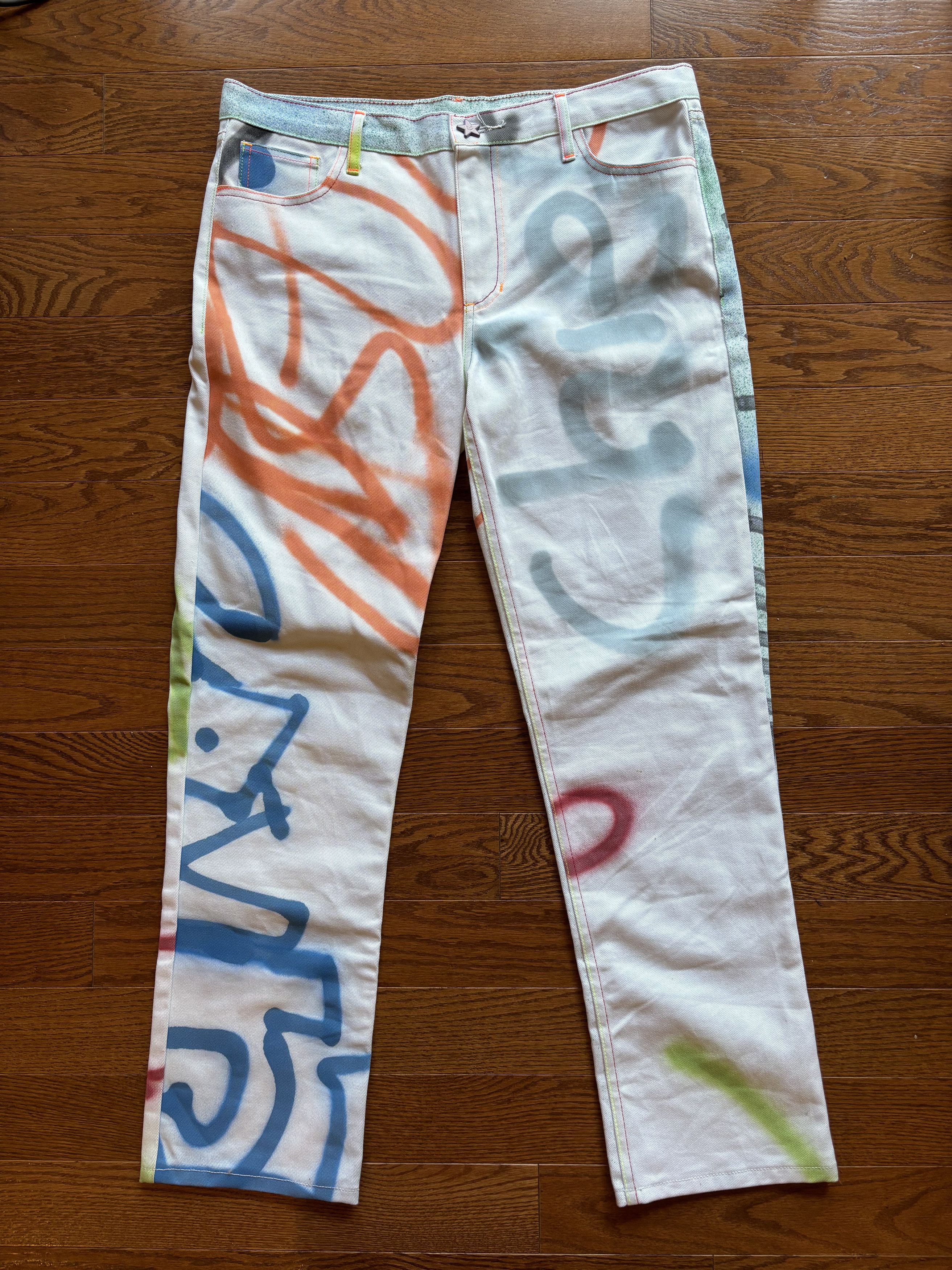 Ass Pizza 2021 Spray Paint Therapy Denim