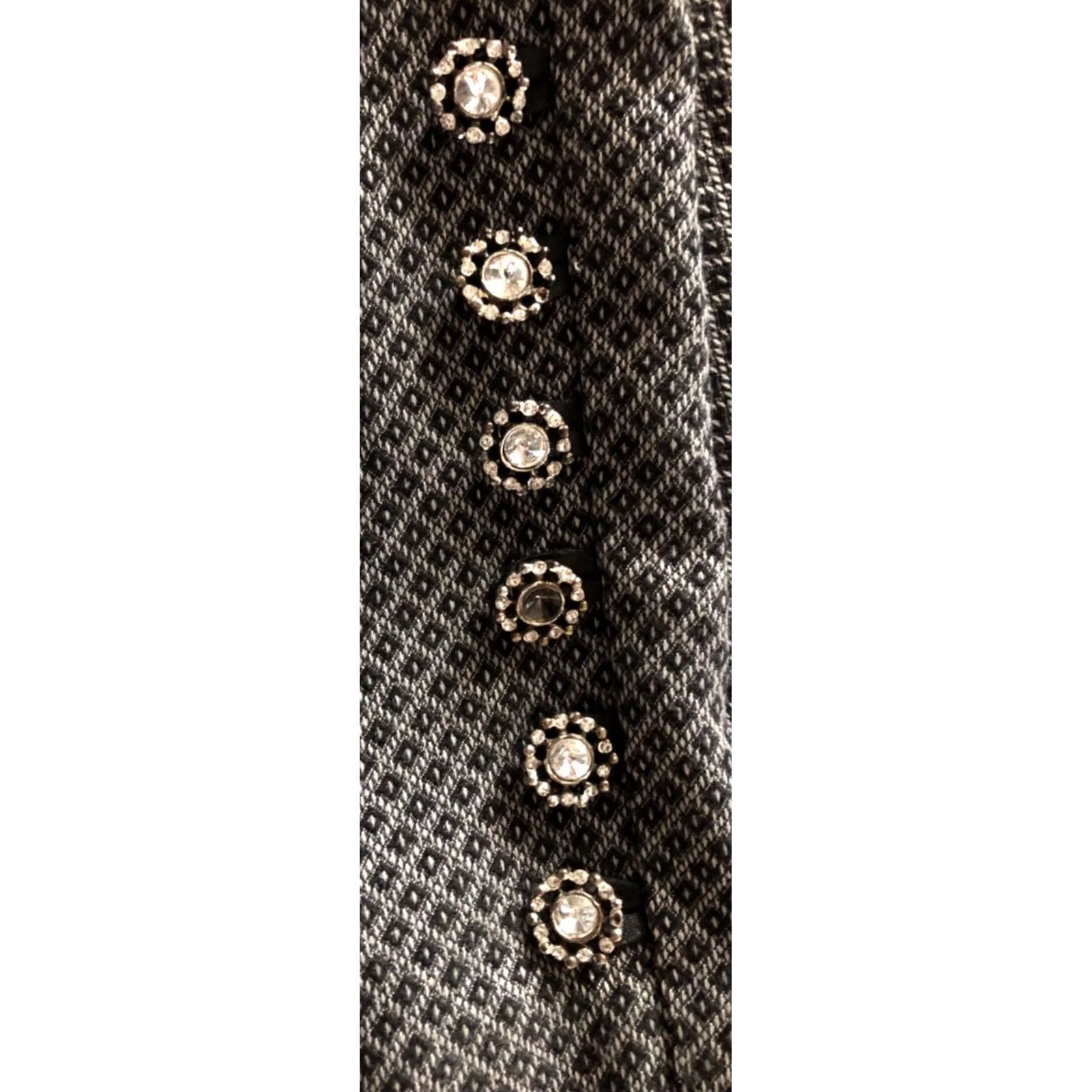 Vintage VINTAGE Rampage Pants Womens 5 Black Blk Rhinestone Tapered Low Rise Y2K Coquette Gothic Size 27" / US 4 / IT 40 - 4 Thumbnail