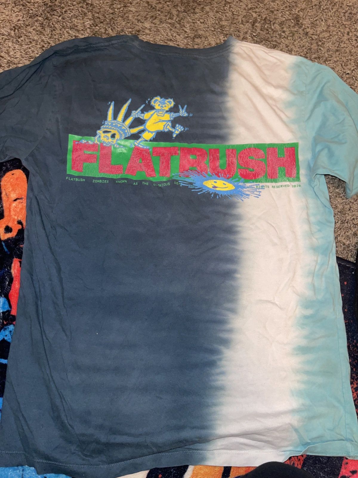Flatbush Zombies ツアーTee レア！ GRIDIRON T-SHIRT. FLATBUSH ZOMBIES WILL OPEN YOUR MINDS