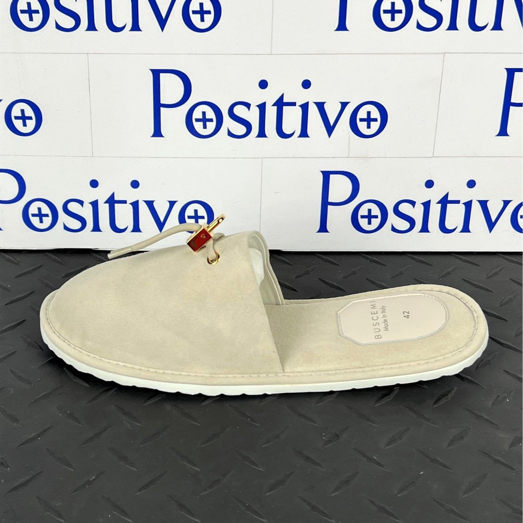 Buscemi Buscemi Greenwich Off White Suede Slippers US 9 SAMPLE Size US 9 / EU 42 - 1 Thumbnail