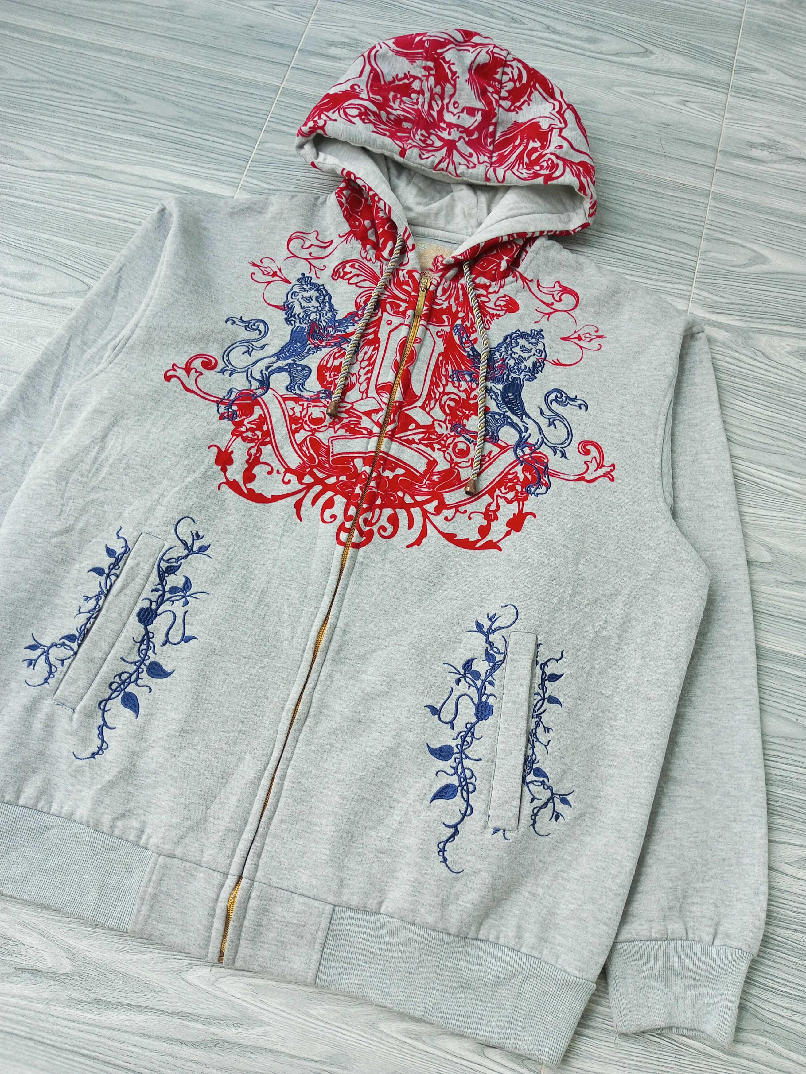 Japanese Brand 🔥CRAZY🔥 Y2K KANJI JEANS JPN TRADISIONAL ART EMBROIDERY Size US XL / EU 56 / 4 - 3 Thumbnail
