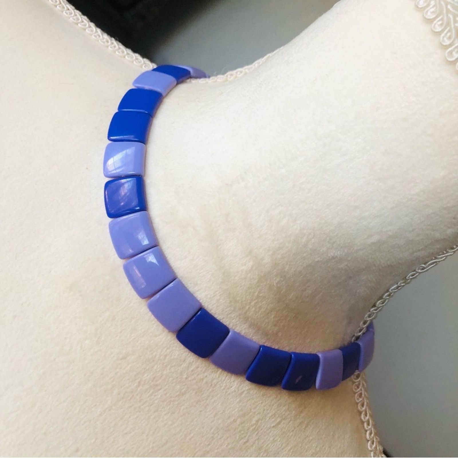 Monet Vintage Monet two tone purple disc choker necklace Size ONE SIZE - 1 Thumbnail