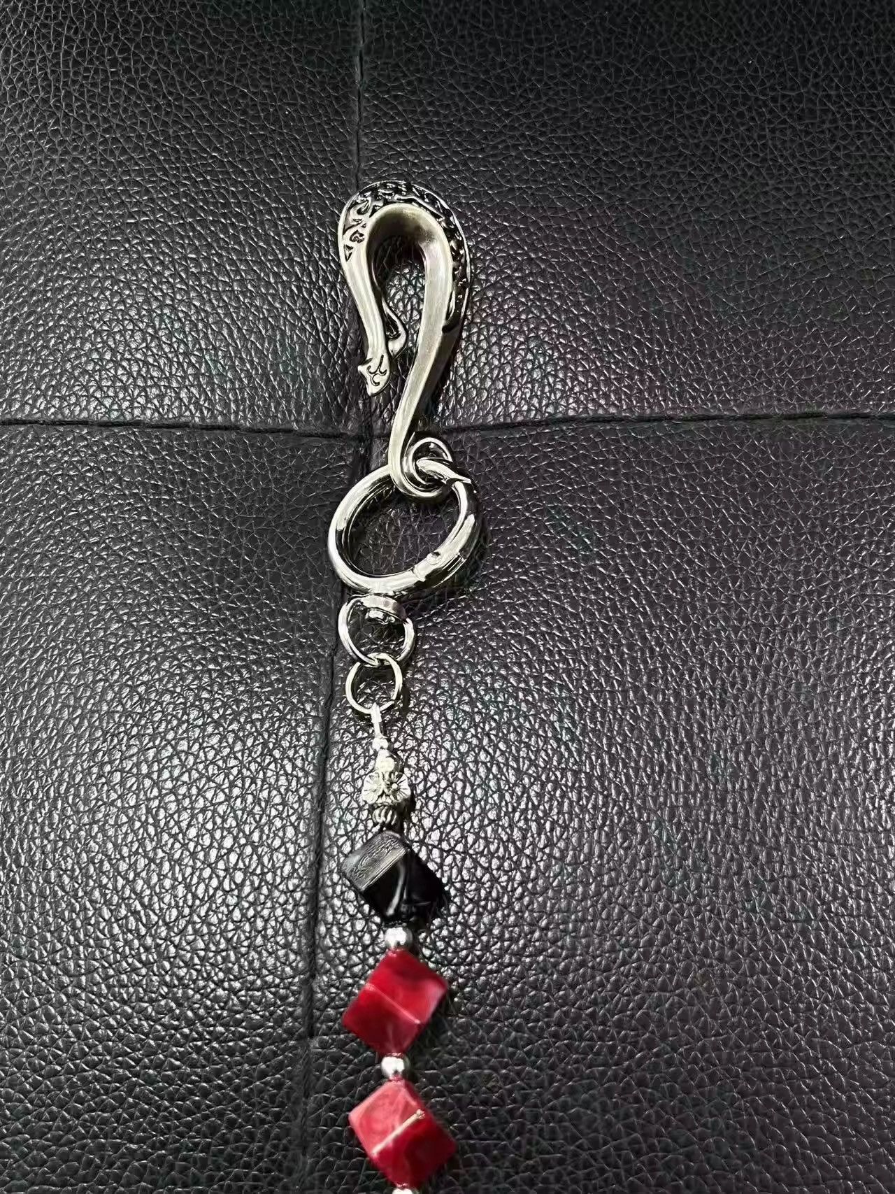 Jewelry Red Beads Waist Pants Chain Size ONE SIZE - 5 Thumbnail