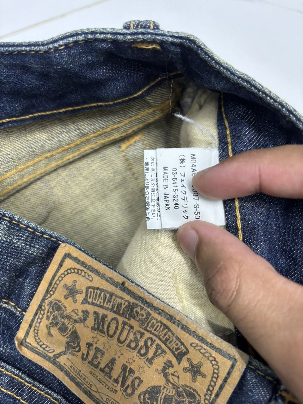Le Grande Bleu (L.G.B.) MOUSSY JAPAN FLARED JEANS MUD WASH LOW RISE BOOTCUT JEANS Size US 28 / EU 44 - 13 Thumbnail