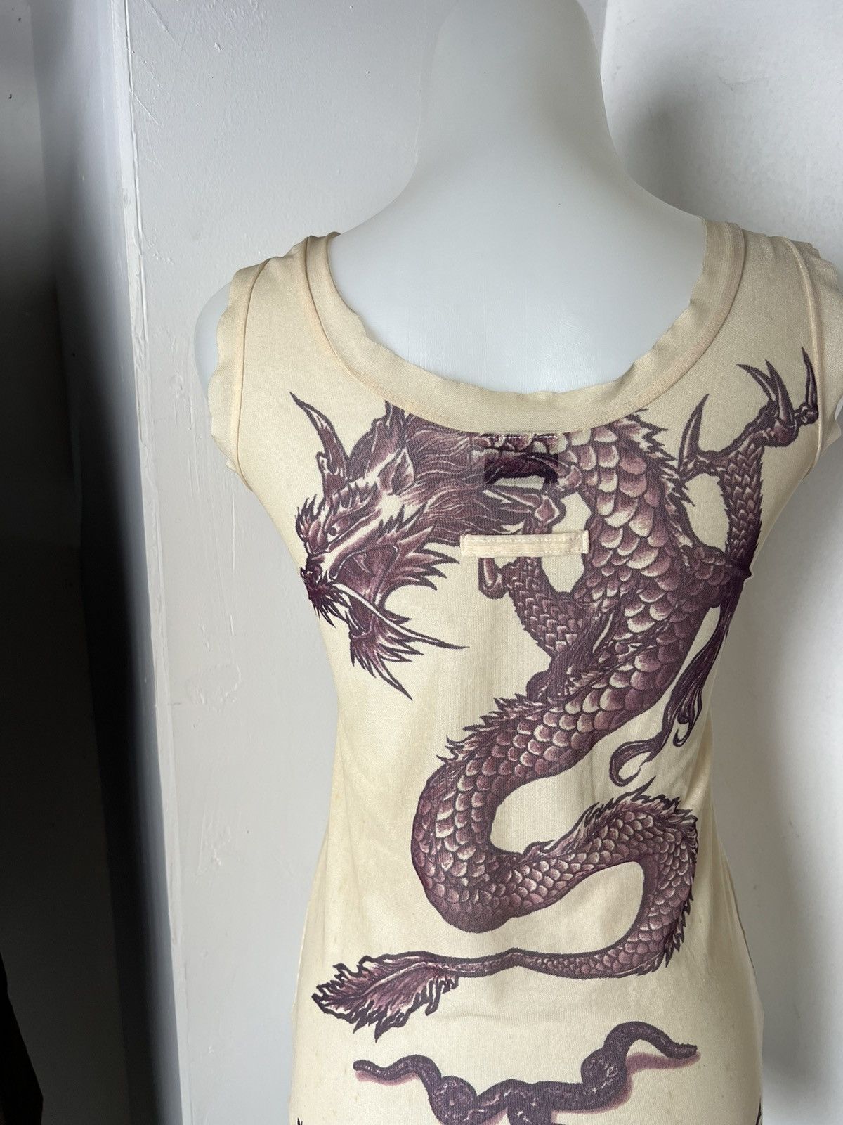 Jean Paul Gaultier SS96 Jean Paul Gaultier Safe Sex Forever Mesh Tattoo Tanktop Size US S / EU 44-46 / 1 - 4 Thumbnail