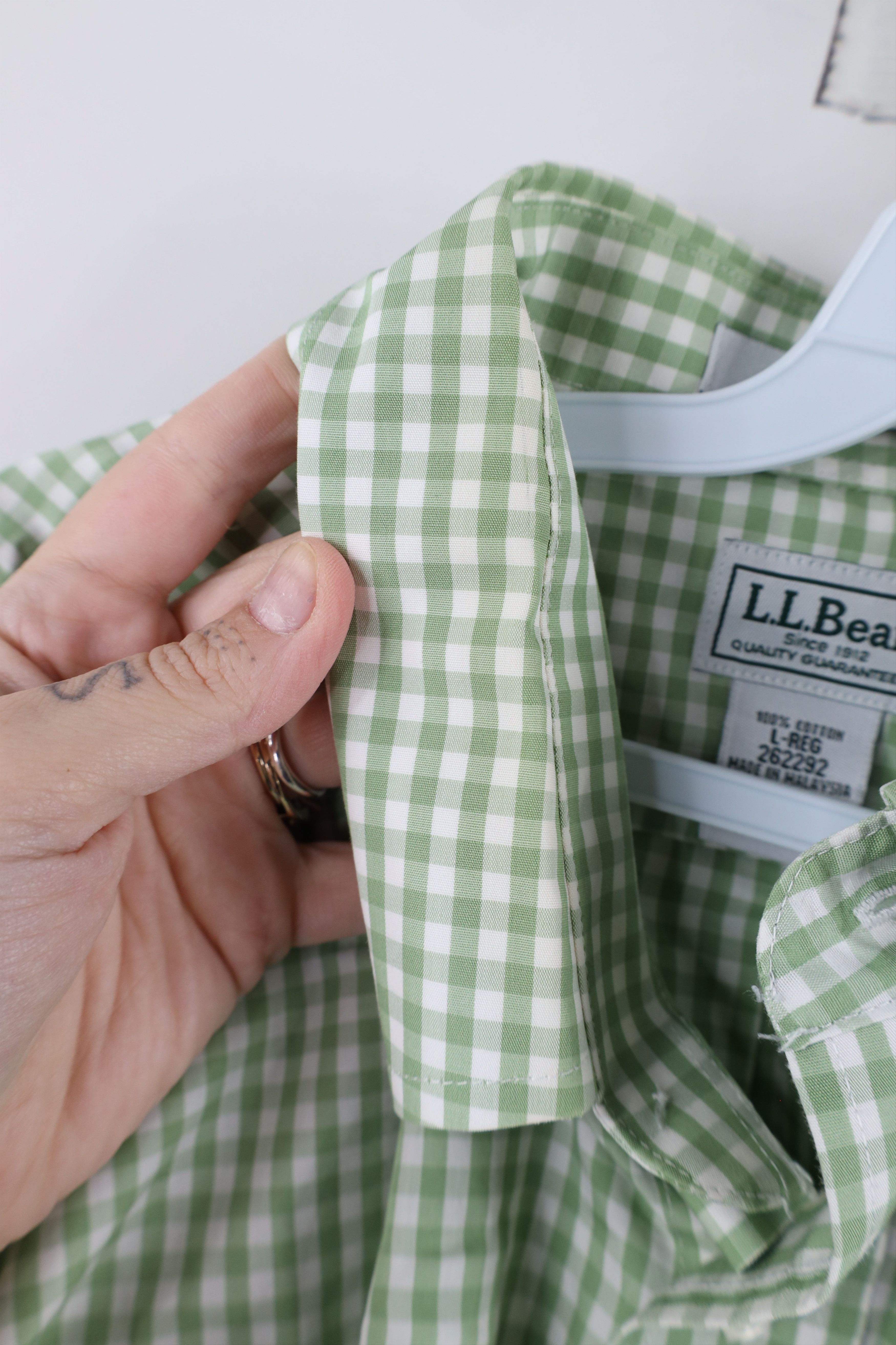 L.L. Bean × Vintage Vintage LL Bean Resistant Collared Button Down Shirt Plaid Size US L / EU 52-54 / 3 - 6 Thumbnail