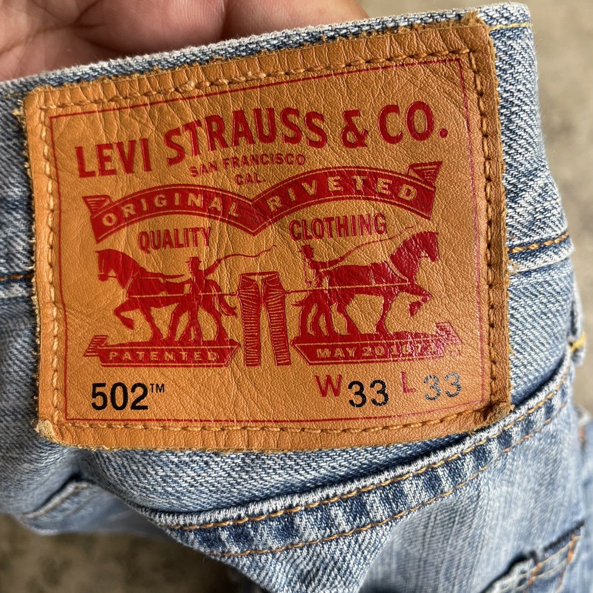 Levi's Vintage Clothing 🔥Vintage Levis 502 Stoned Washed Ripped Distress Denim Jeans Size US 34 / EU 50 - 11 Thumbnail